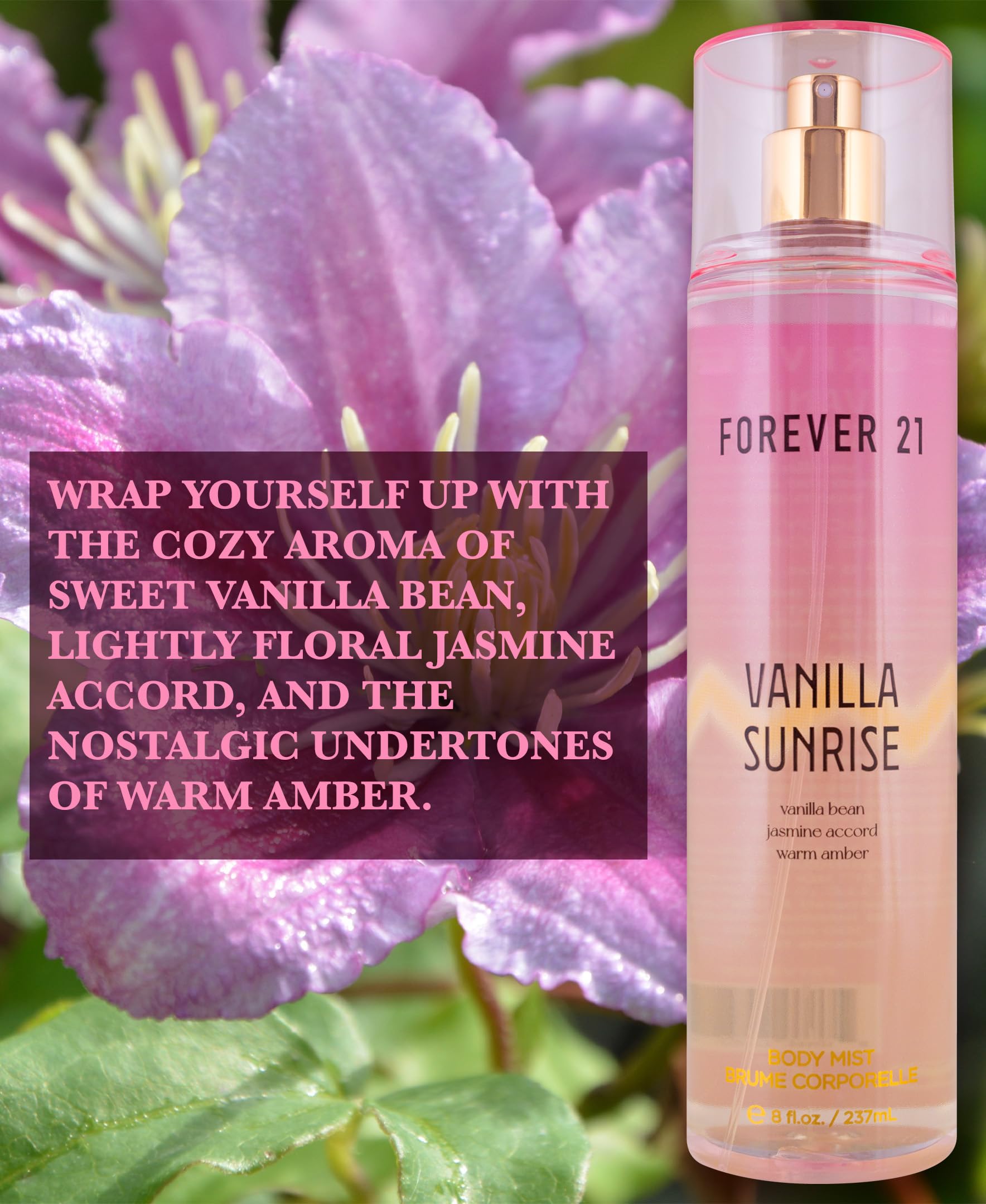 [Body Mist] Vanilla Sunrise Body Mist 8 Fl.oz. By Forever 21 - Thumbnail 2