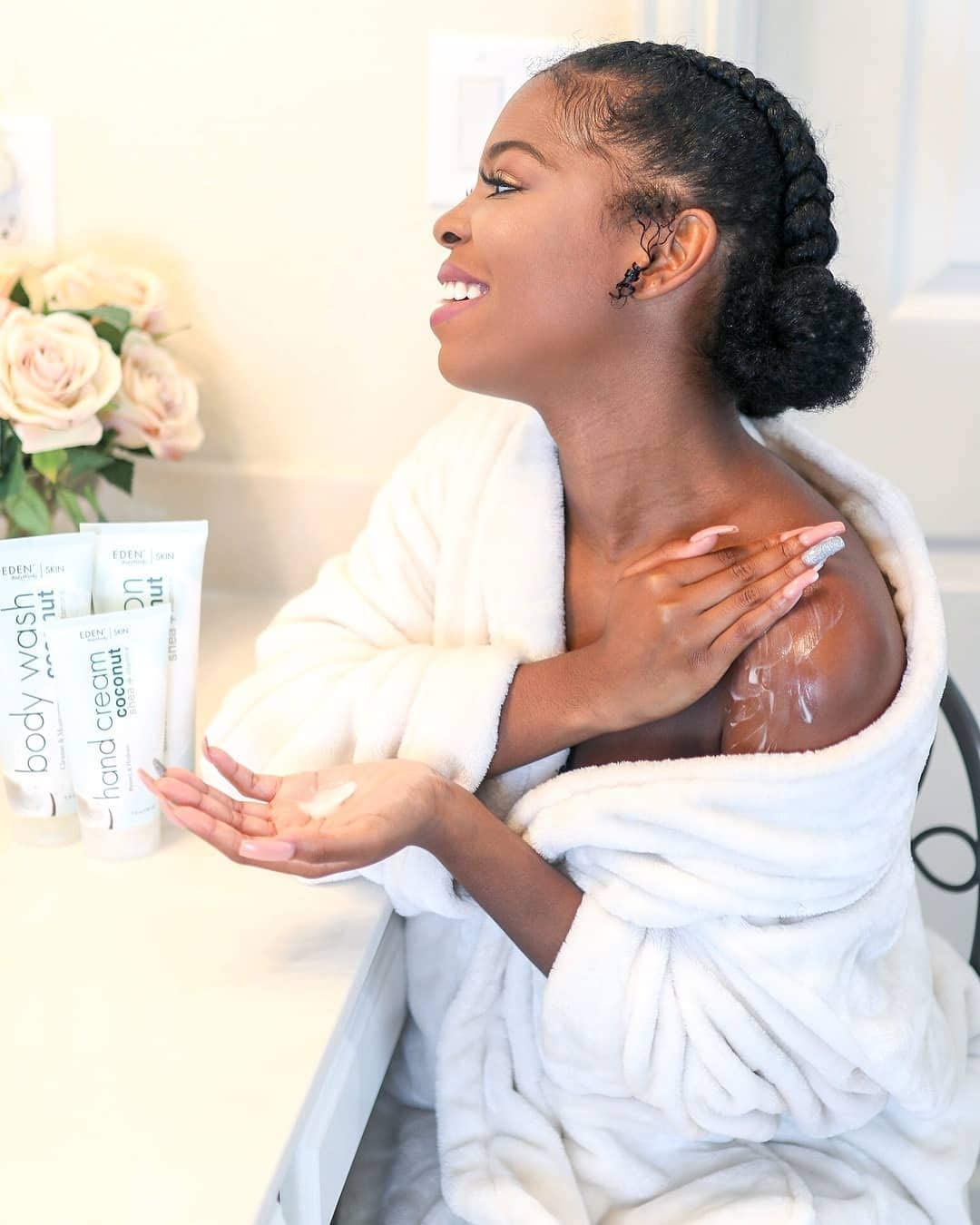 Eden Bodyworks Coconut Shea Body Lotion | | Lock In Moisture Protect Heal Skin - Thumbnail 2