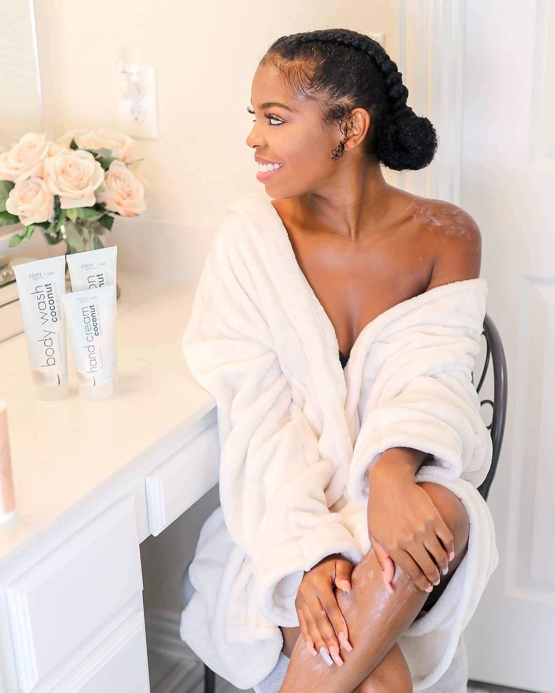 Eden Bodyworks Coconut Shea Body Lotion | | Lock In Moisture Protect Heal Skin - Thumbnail 3