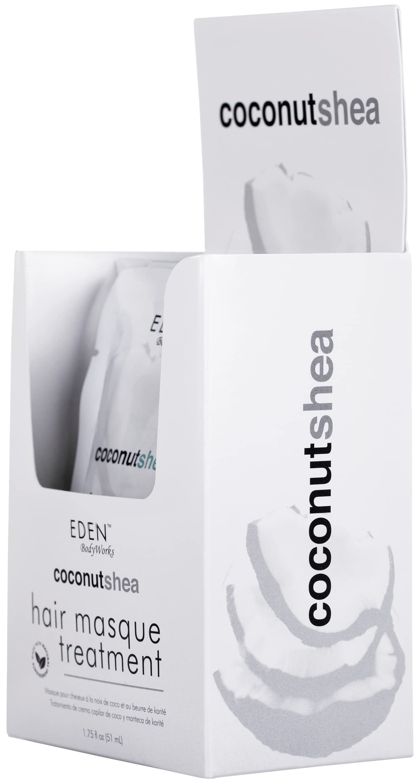 Eden Bodyworks Coconut Shea Hair Masque Packaging May Vary 1.75 oz - Thumbnail 2