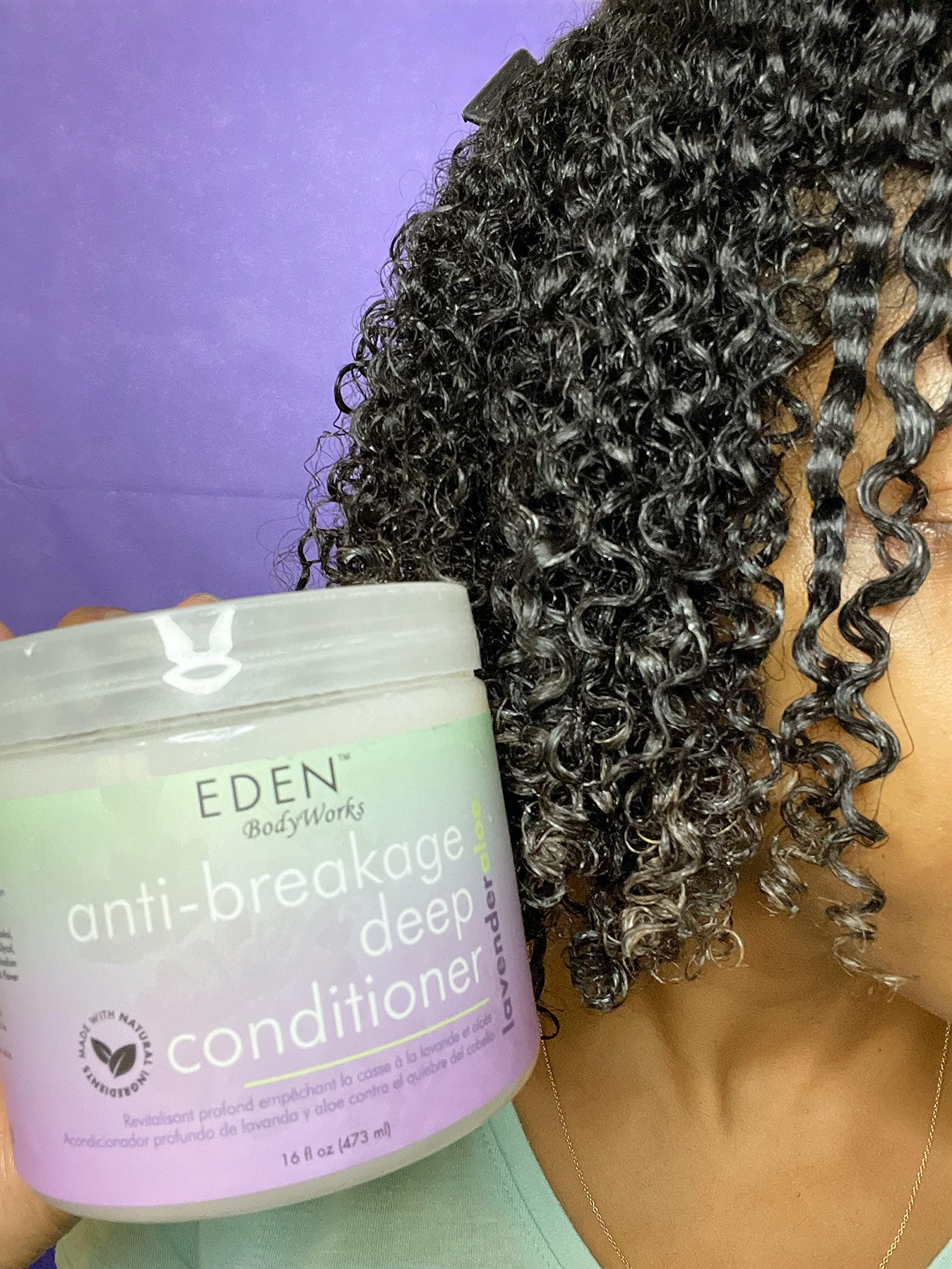 Eden Bodyworks Lavender Aloe Anti Breakage Deep Conditioner Hair Treatment To