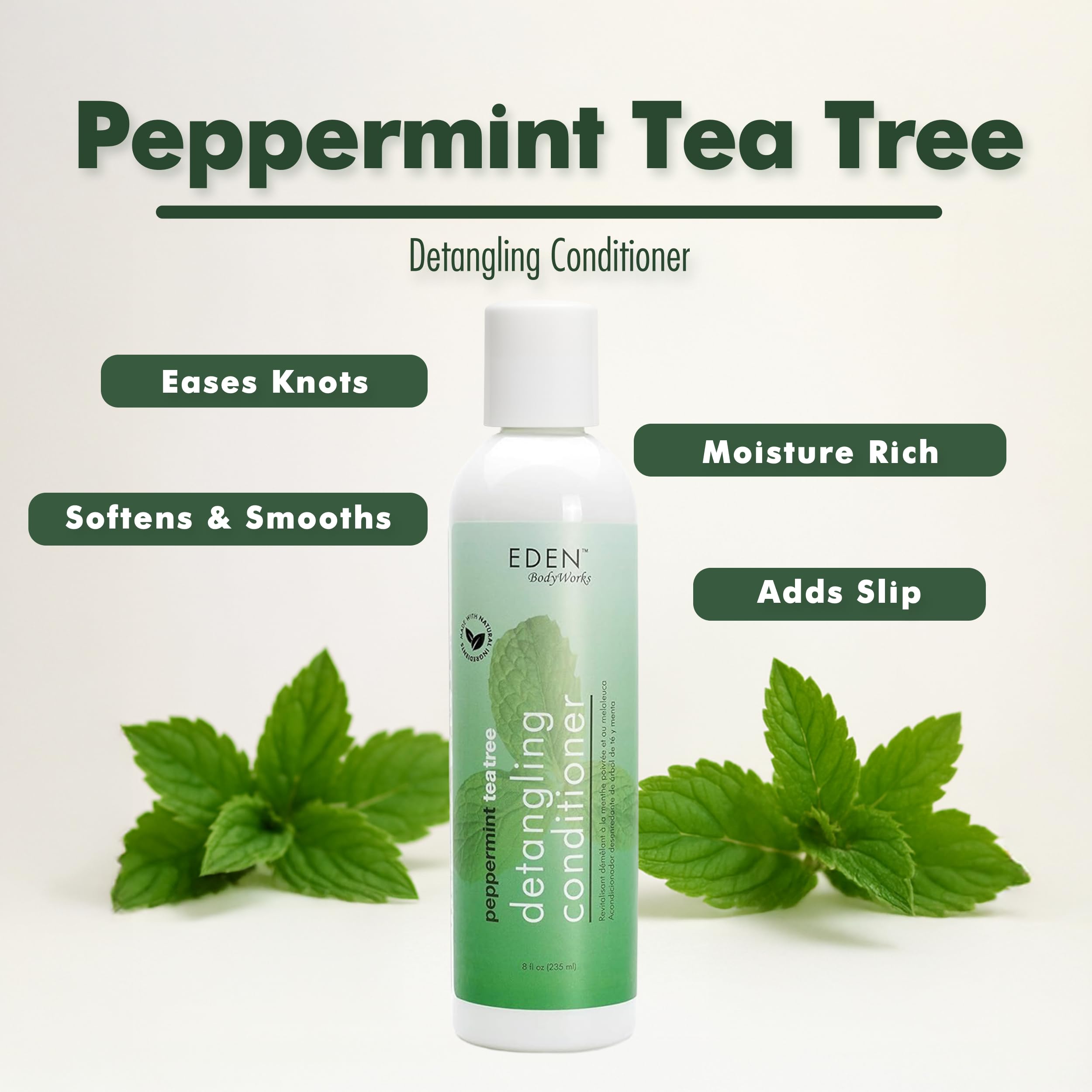 Eden Bodyworks Peppermint Tea Tree Conditioner | | Refresh Soothe Scalp - Thumbnail 3