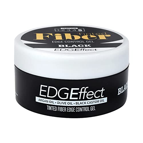 Magic Collection Tinted Fiber Edge Control Gel In Black 3.38fl.oz. Jar