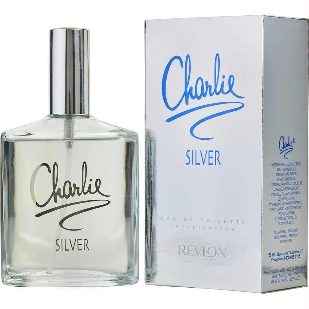 Charlie Silver By Revlon for Womeneau de Toilette 3.4 oz - Thumbnail 2