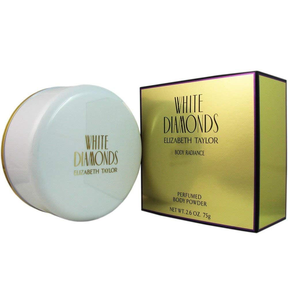 Body Powder By Elizabeth Taylor White Diamonds With Body Puff For Women 2.6 oz - Thumbnail 2