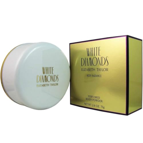 Body Powder By Elizabeth Taylor White Diamonds With Body Puff For Women 2.6 oz - Thumbnail 3