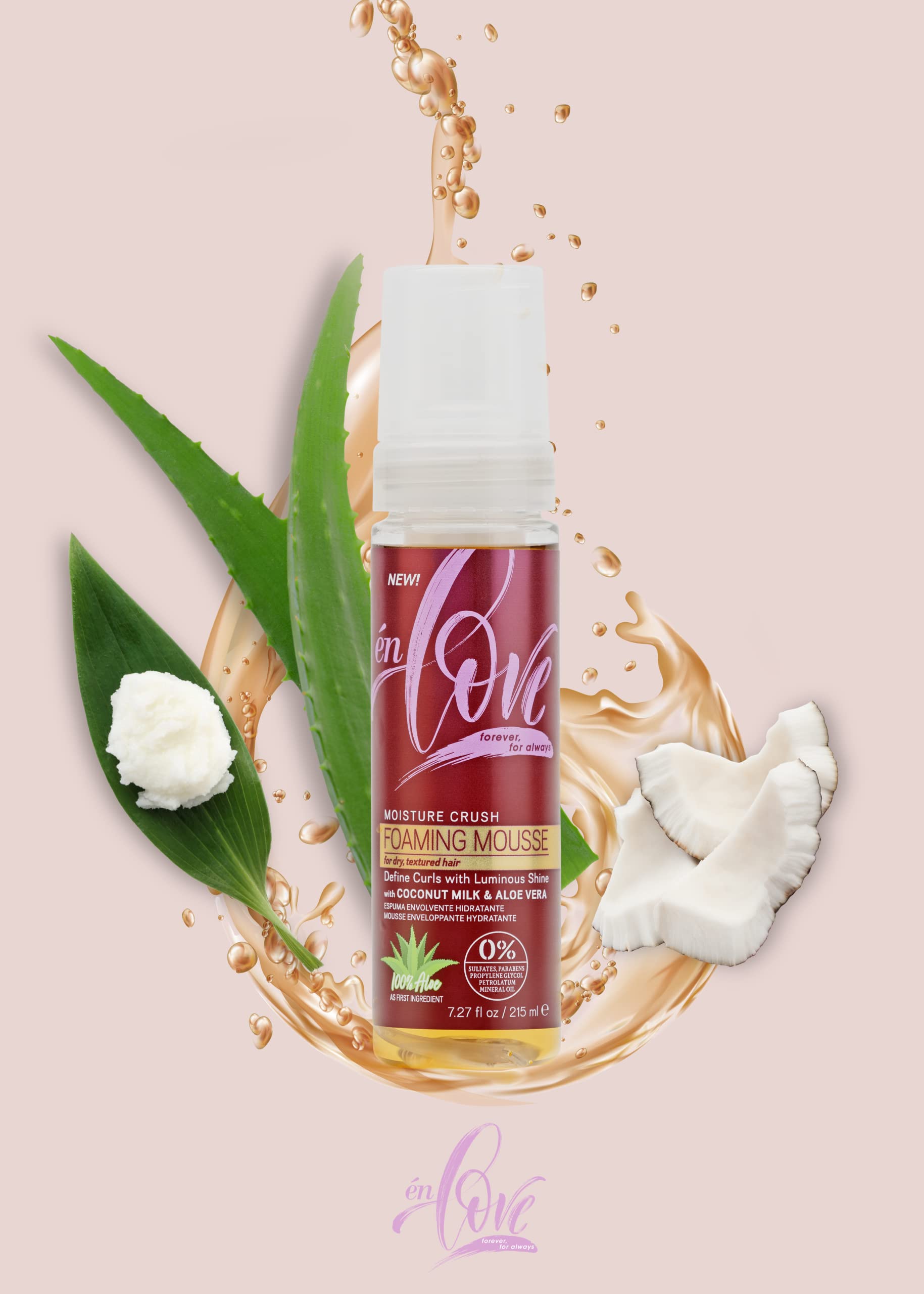 Én Love Moisture Crush Foaming Mousse | Organic Coconut Milk | Deep Moisture - Thumbnail 2