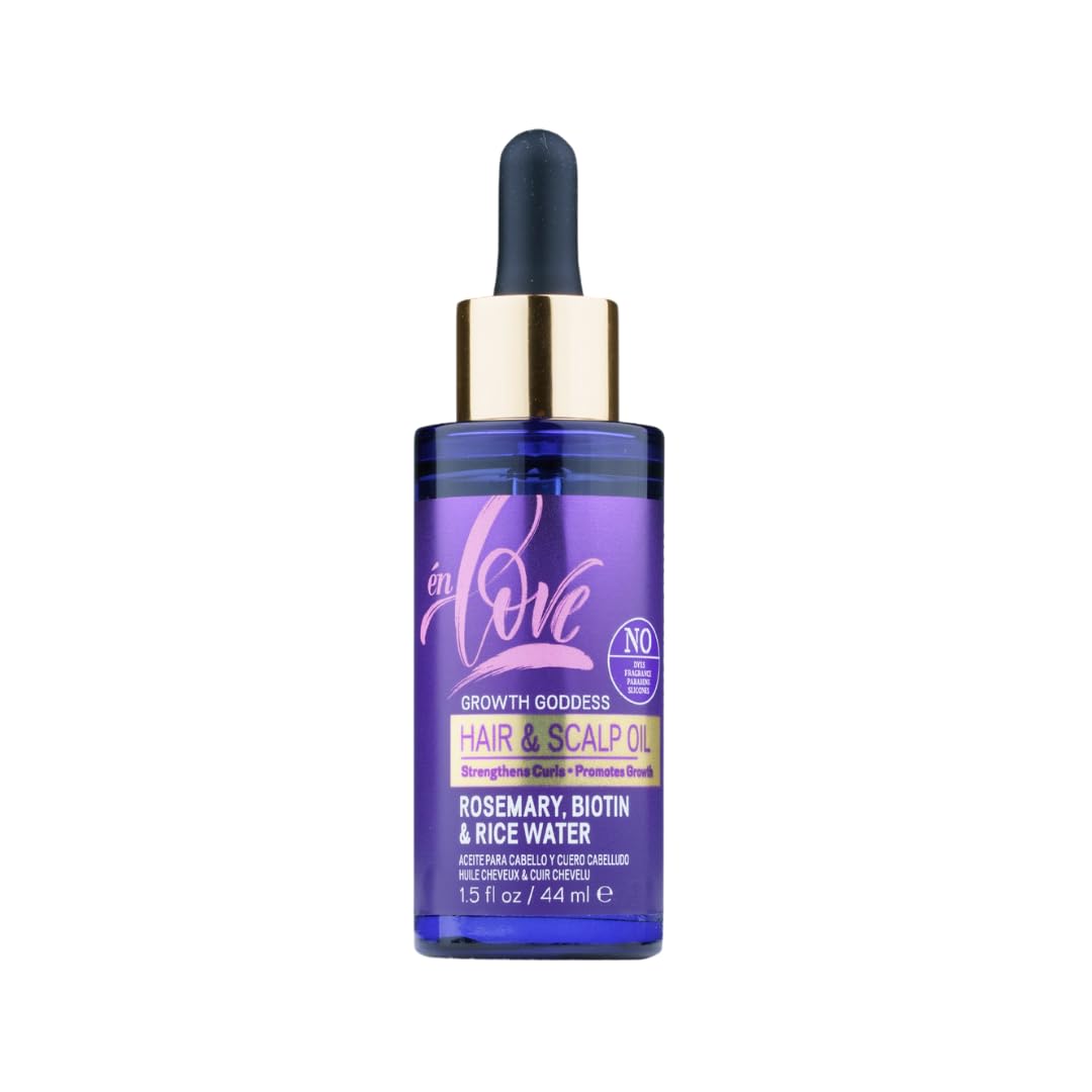 Én Love Growth Goddess Hair Scalp Oil With Rosemary Biotin Organic Rice Water