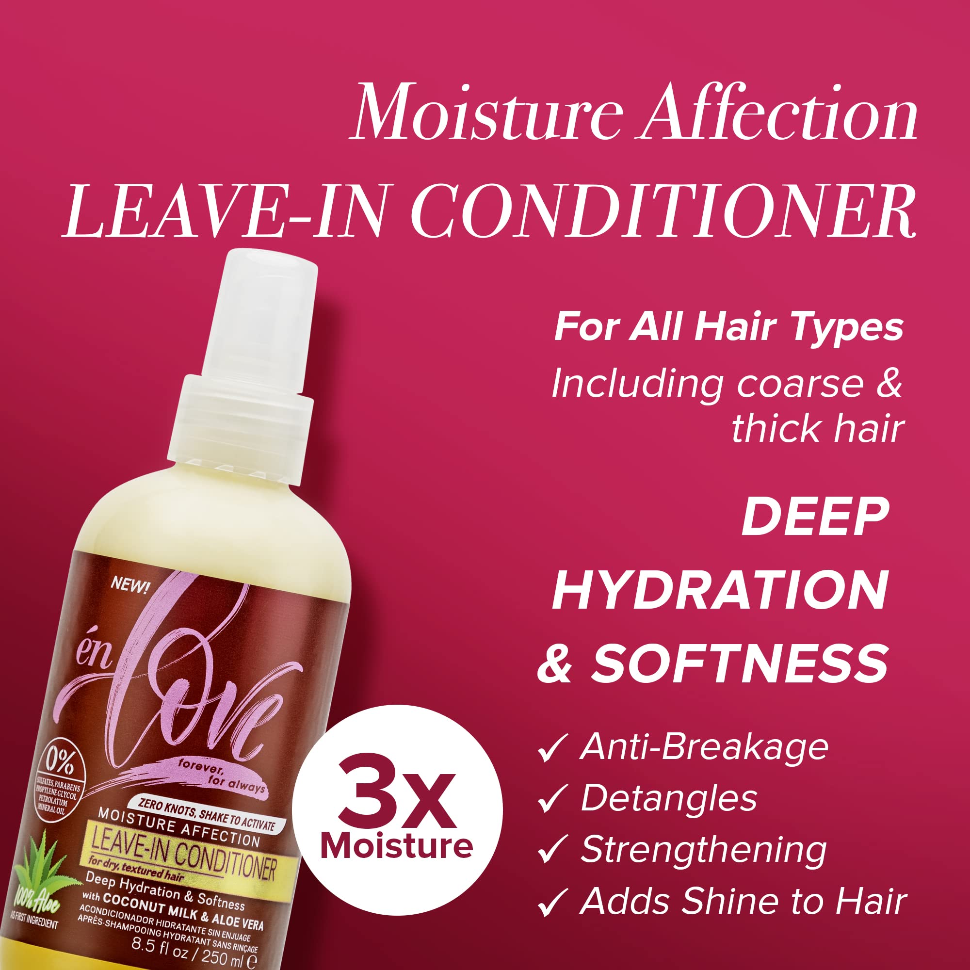 Én Love Moisture Crush Leave In Conditioner Curl Refresher | Coconut Milk Aloe - Thumbnail 3