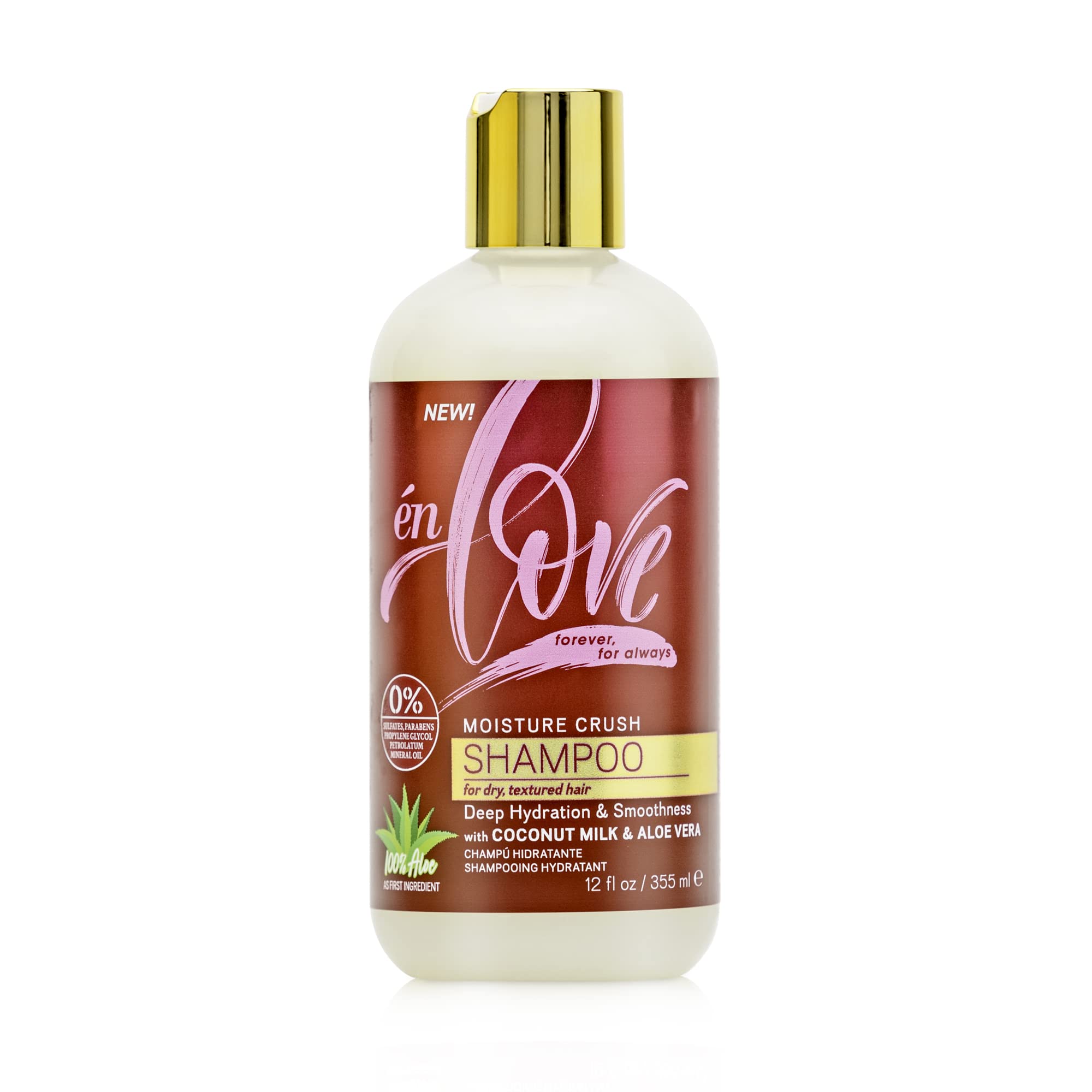 Én Love Moisture Crush Shampoo for Curly Wavy Hair With Natural Coconut Milk