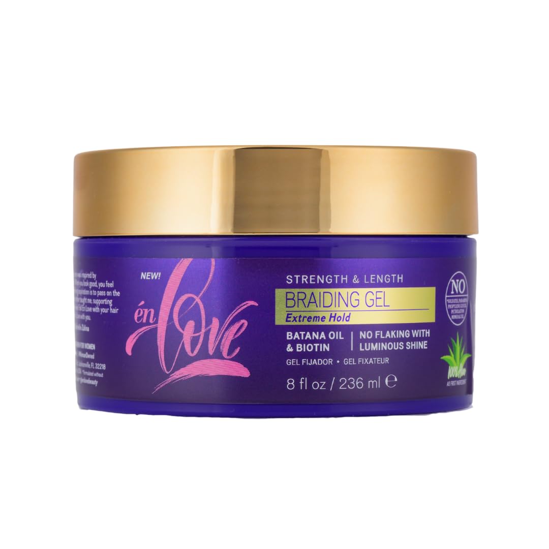 Én Love Strength Length Braiding Gel With Batana Oil Biotin Caffeine Extreme