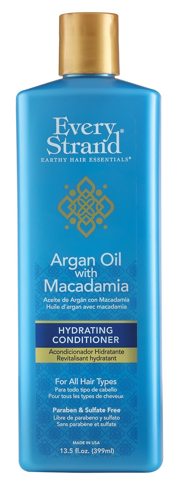 Every Strand Argan Oil With Macadamia Hydrating Conditioner 13.5 Fl Ounce 13.5
