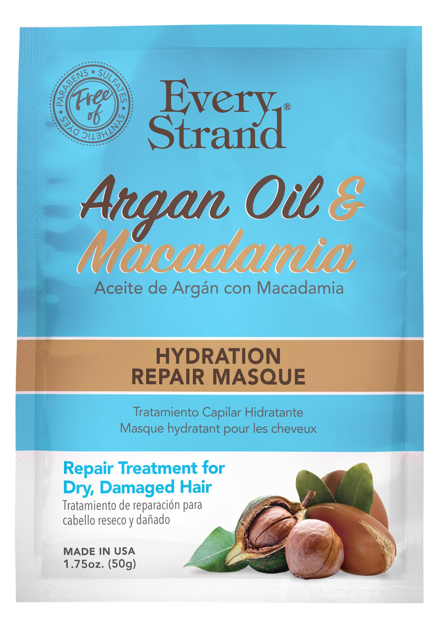Every Strand Argan Oil With Macadamia Hydrating Hair Masque 1.75 oz