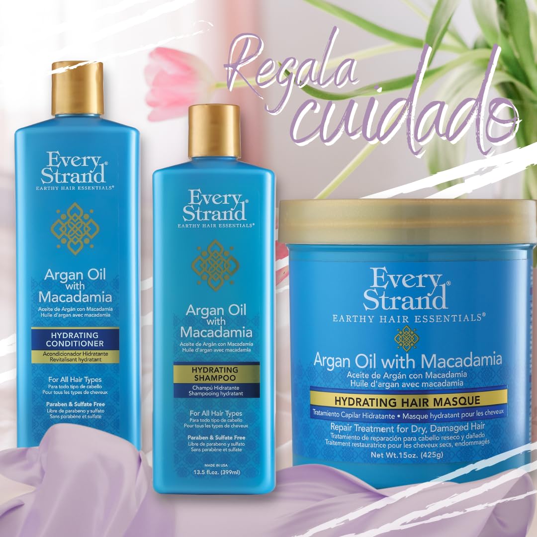 Every Strand Argan Oil With Macadamia Hydrating Shampoo 13.5 oz - Thumbnail 3