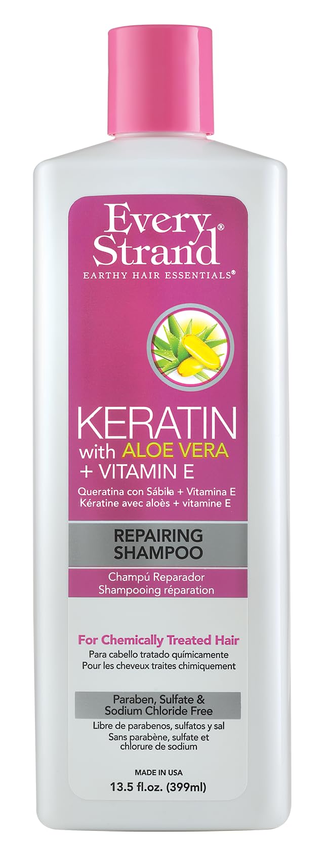 Every Strand Keratin Repairing Shampoo 13.5 Fl Oz 13.5 oz - Thumbnail 2