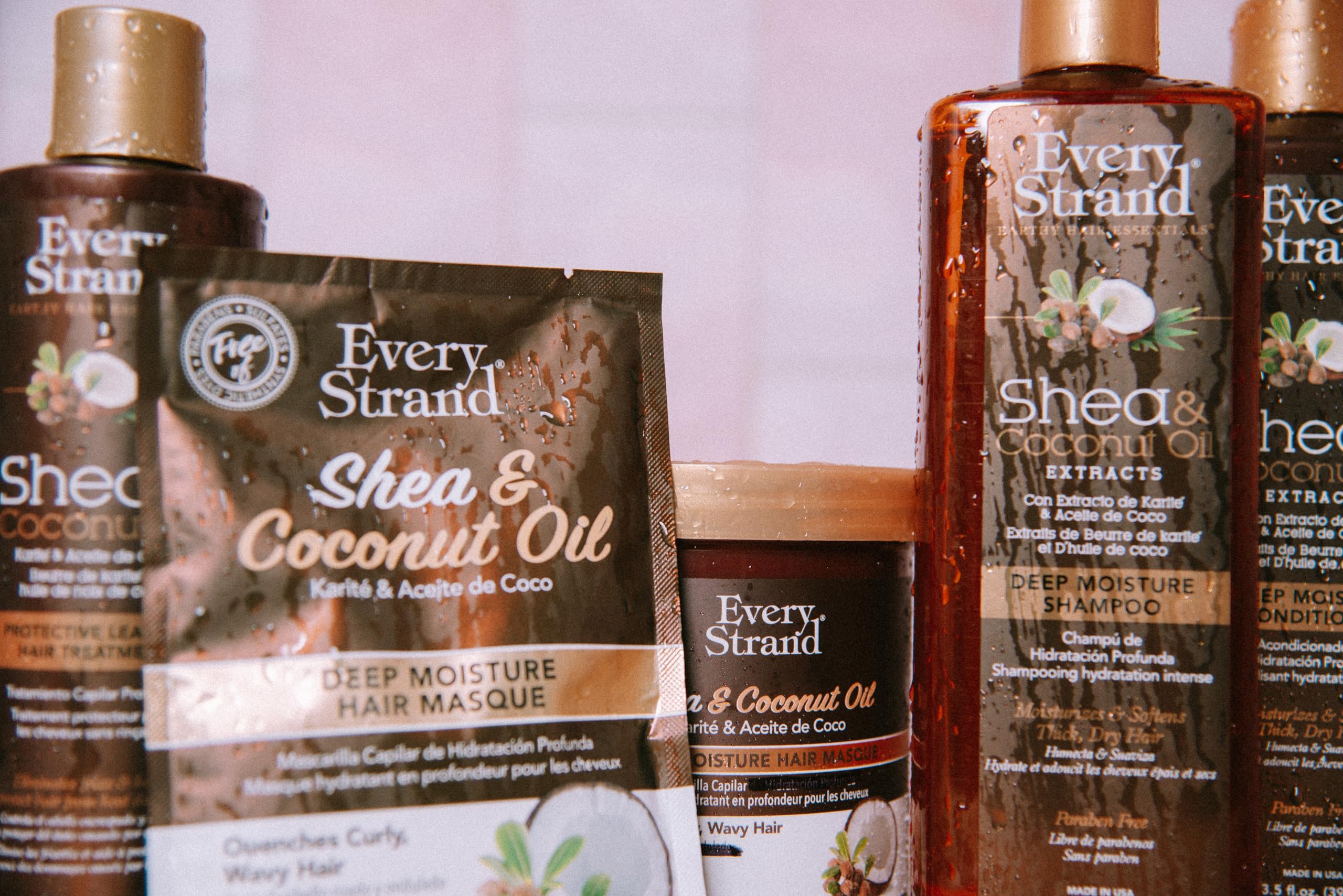 Every Strand Shea Coconut Oil Deep Moisture Shampoo 13.5 oz - Thumbnail 3