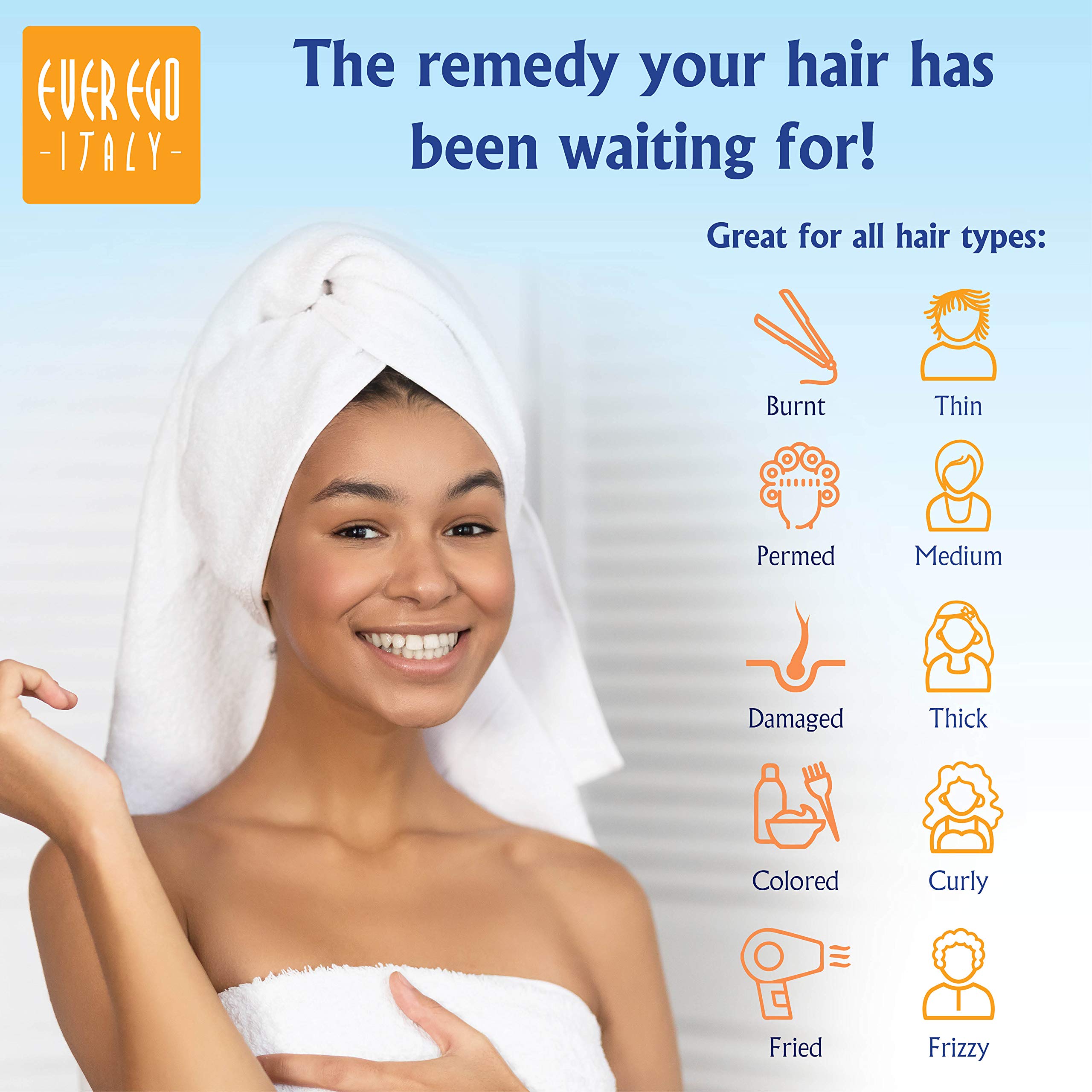 Ever Ego Italy Garlic Mask for Damaged Bleached or Colored Hair | Repairing and - Thumbnail 2