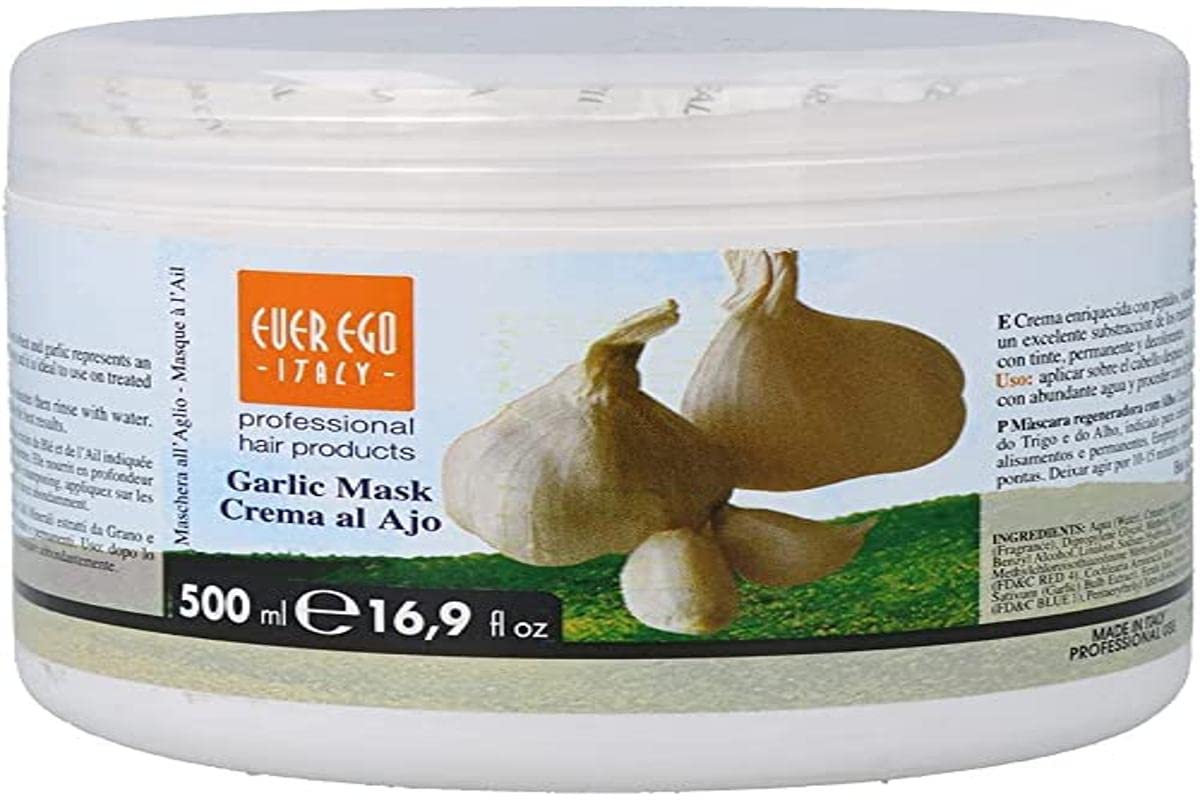 Ever Ego Italy Garlic Mask for Damaged Bleached or Colored Hair | Repairing and