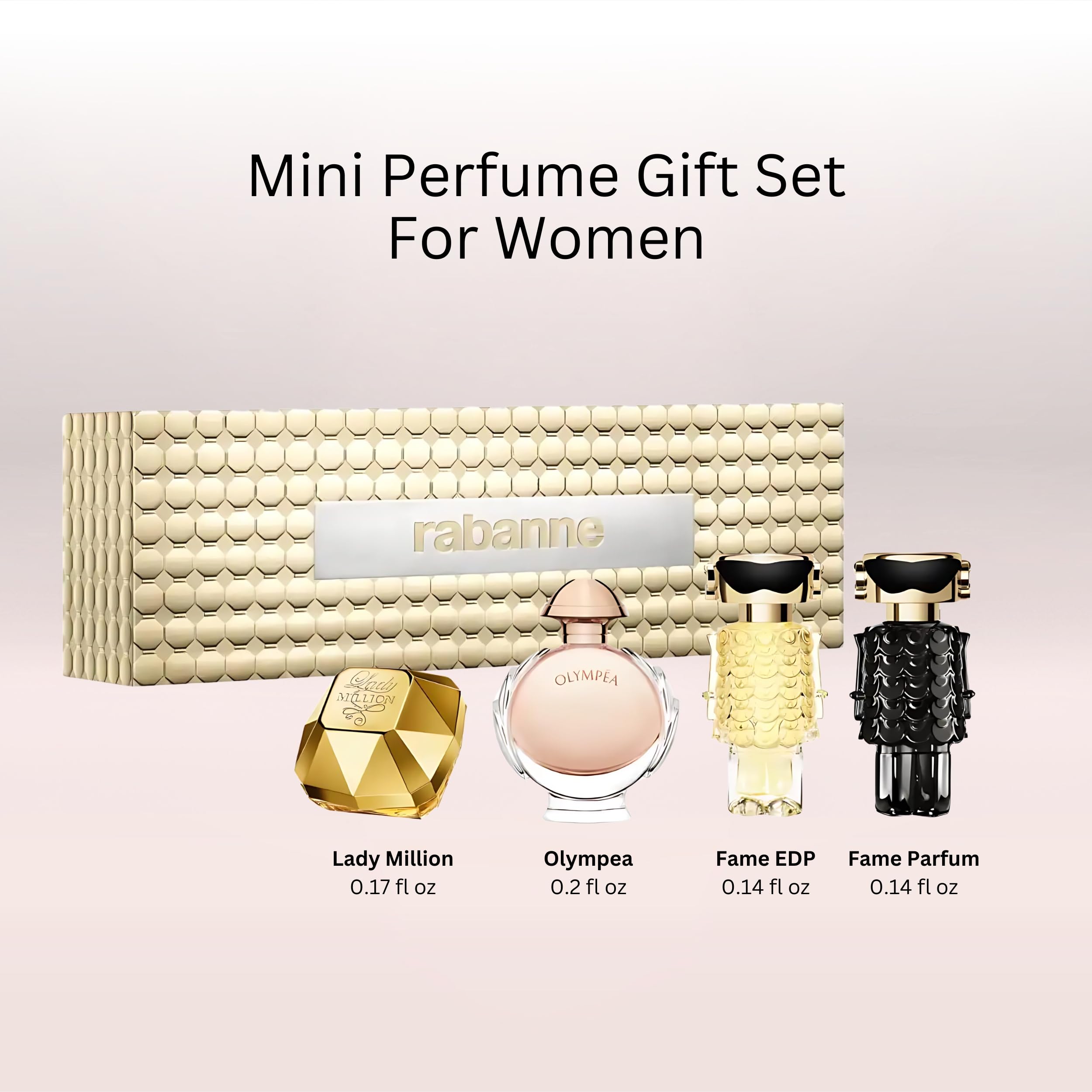 [Set] Paco Rabanne Feminine Miniature 4 Pc Mini Lady Million Olympea Fame Fame Parfum - Thumbnail 2