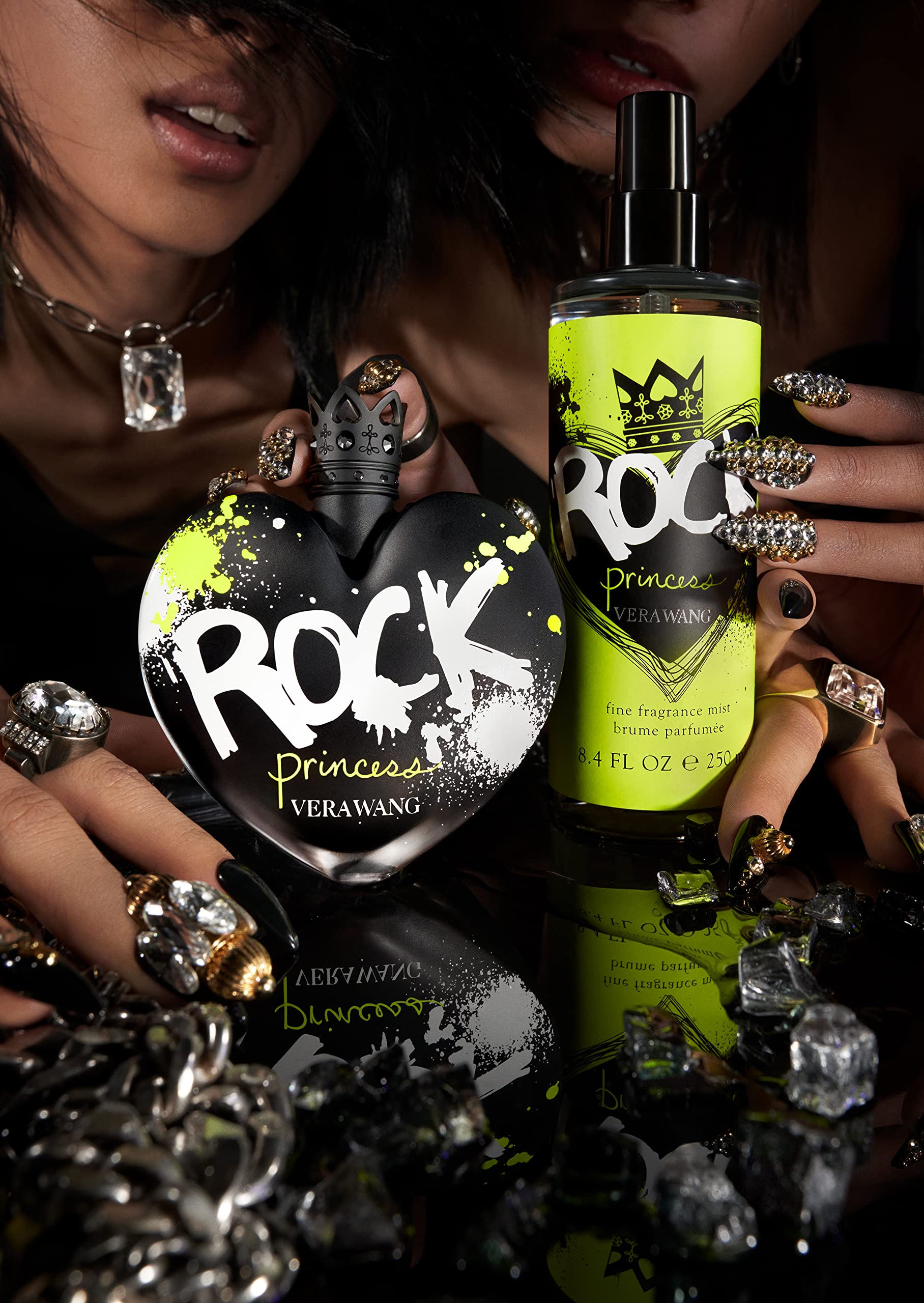 [Body Mist] Vera Wang Rock Princess Body Mist 8 Fl Oz Notes of Peach Jasmine and Vanilla - Thumbnail 3