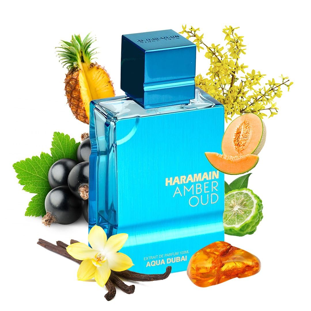 Al Haramain Amber Oud Aqua Dubai Oud Cologne Amber With Bergamot Vanilla - Thumbnail 2