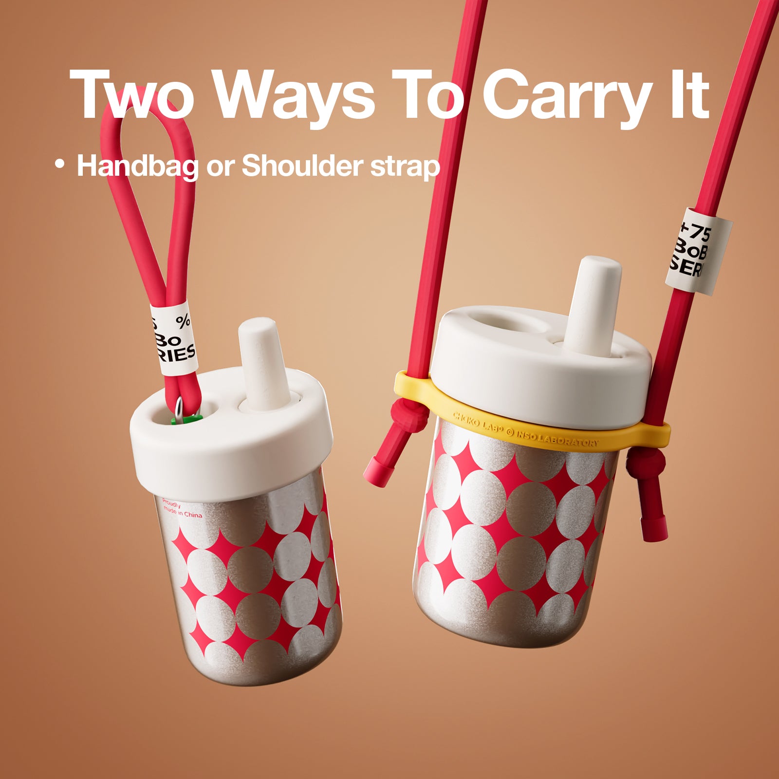 Bobo Tumbler With Ceramic Coating-White - Thumbnail 8