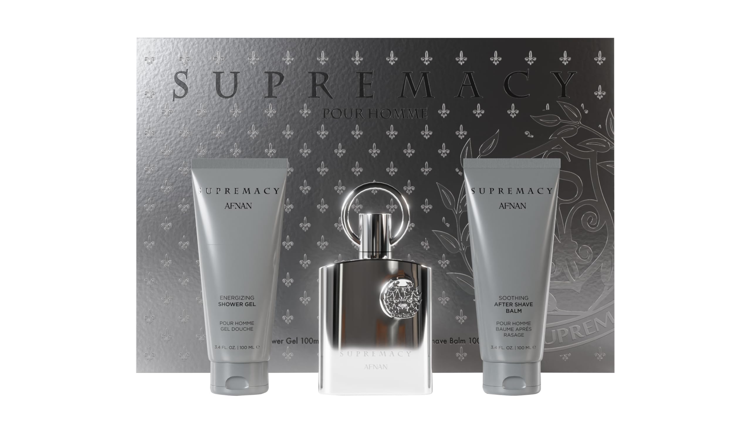 [Set] Afnan Supremacy Silver 3.4 M + 3.4 A/s B+ 3.4 S/g United Arab Emir. 12pcs Bybox