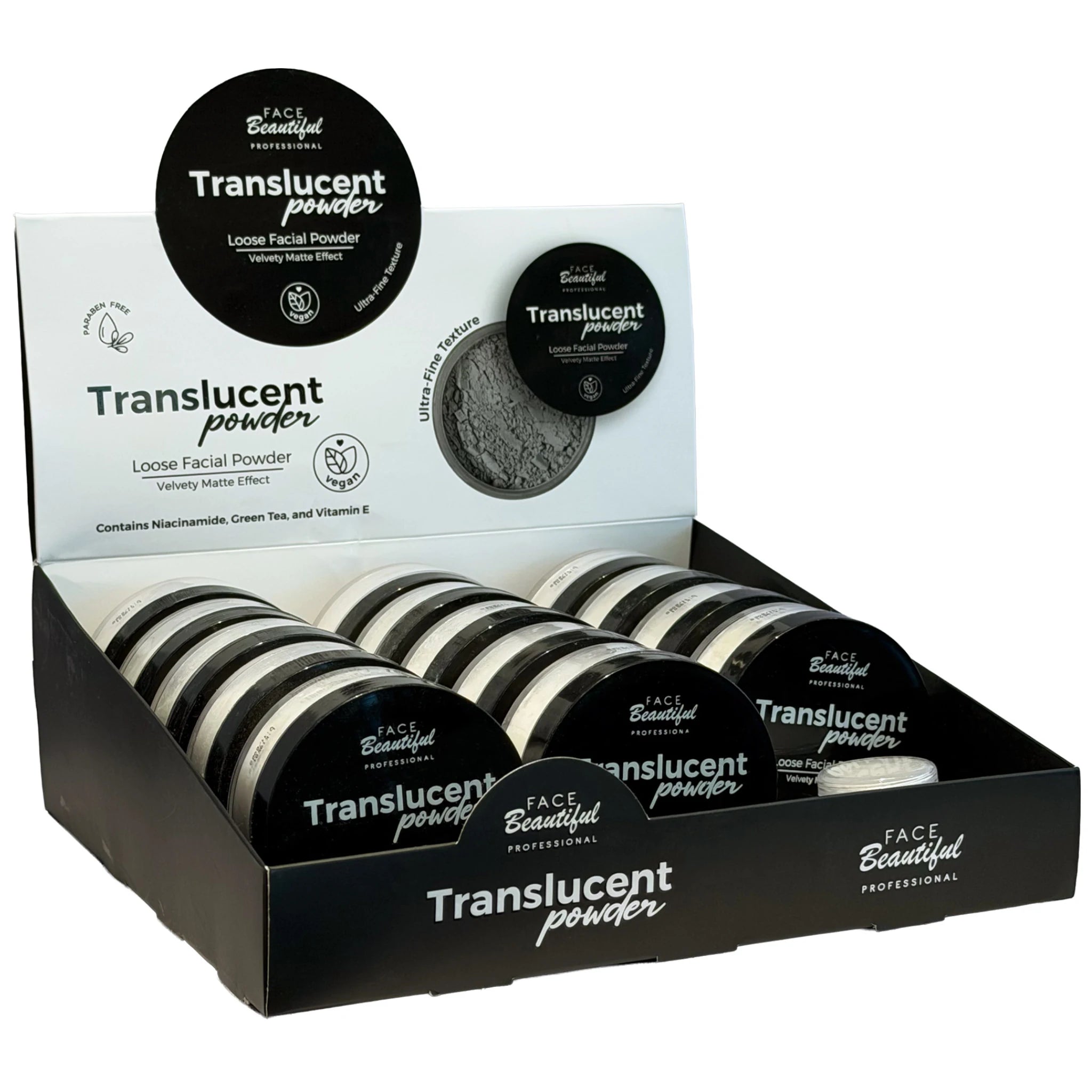 (14-pack) Face Beautiful Loose Powder Translucent