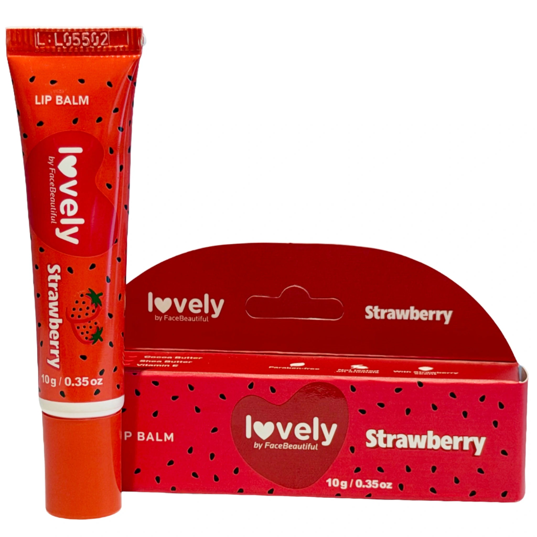 (12-pack) Face Beautiful Lovely Lip Balm Strawberry