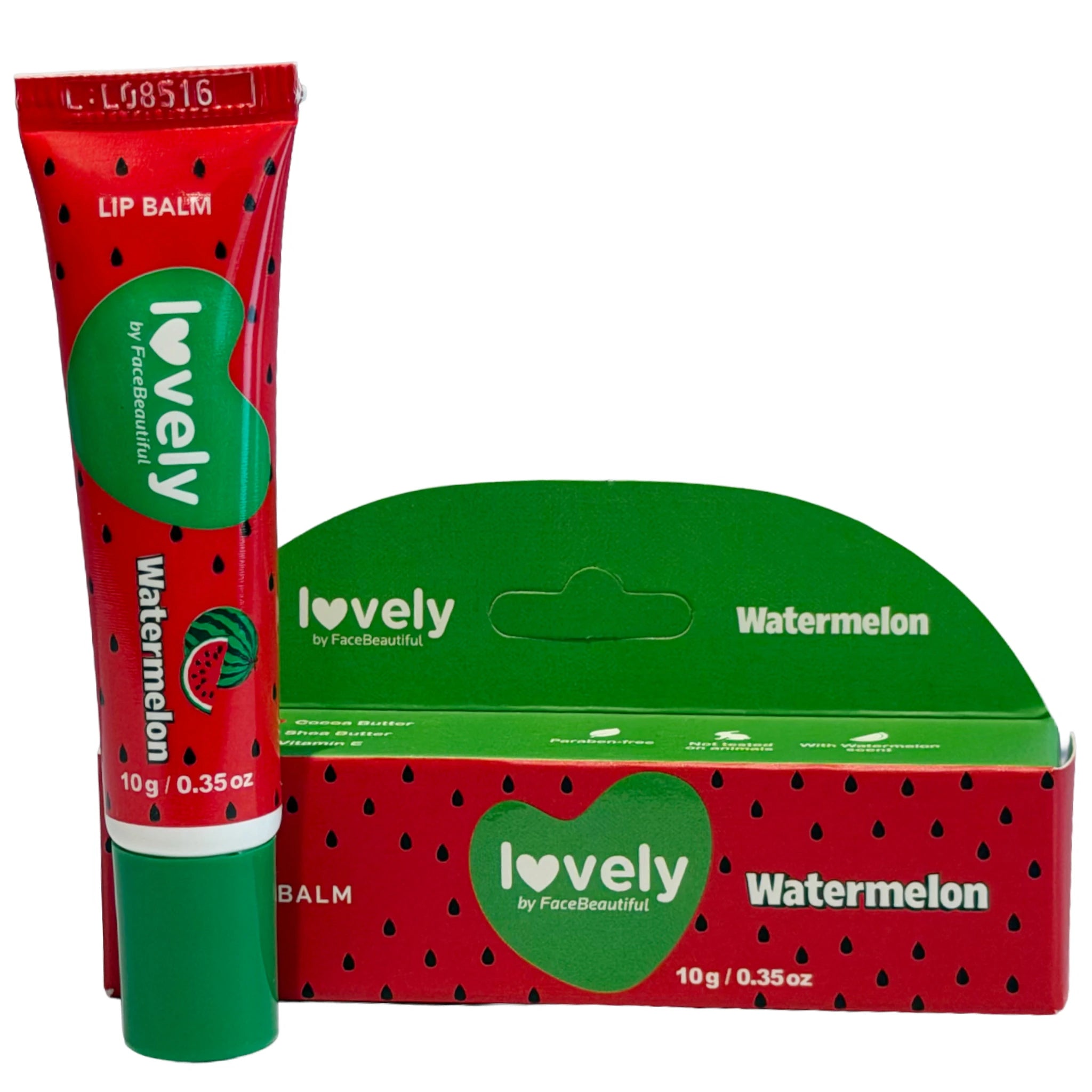 (12-pack) Face Beautiful Lovely Lip Balm Watermelon