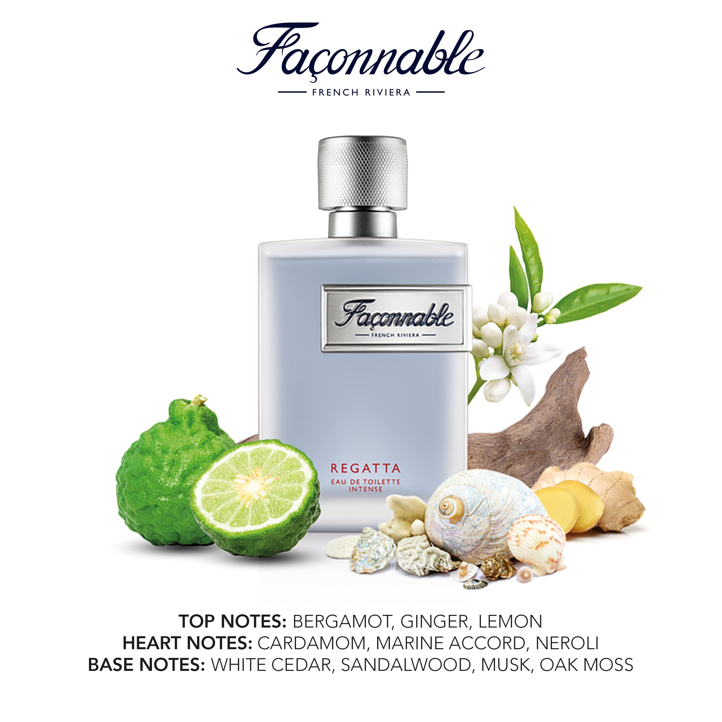 Faconnable Regatta By Faconnable Intense For Men EDT 3 oz - Thumbnail 2