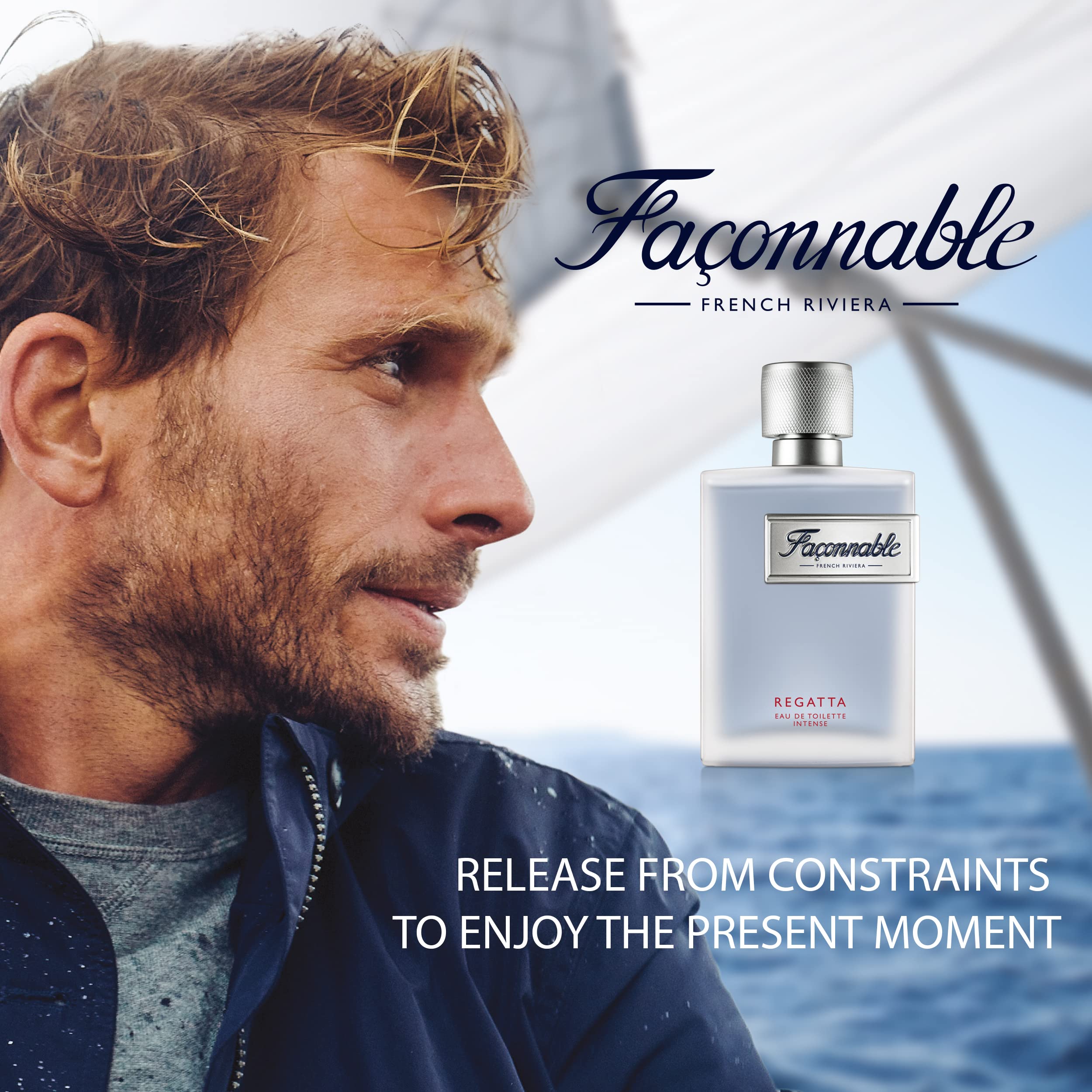 Faconnable Regatta By Faconnable Intense For Men EDT 3 oz - Thumbnail 3