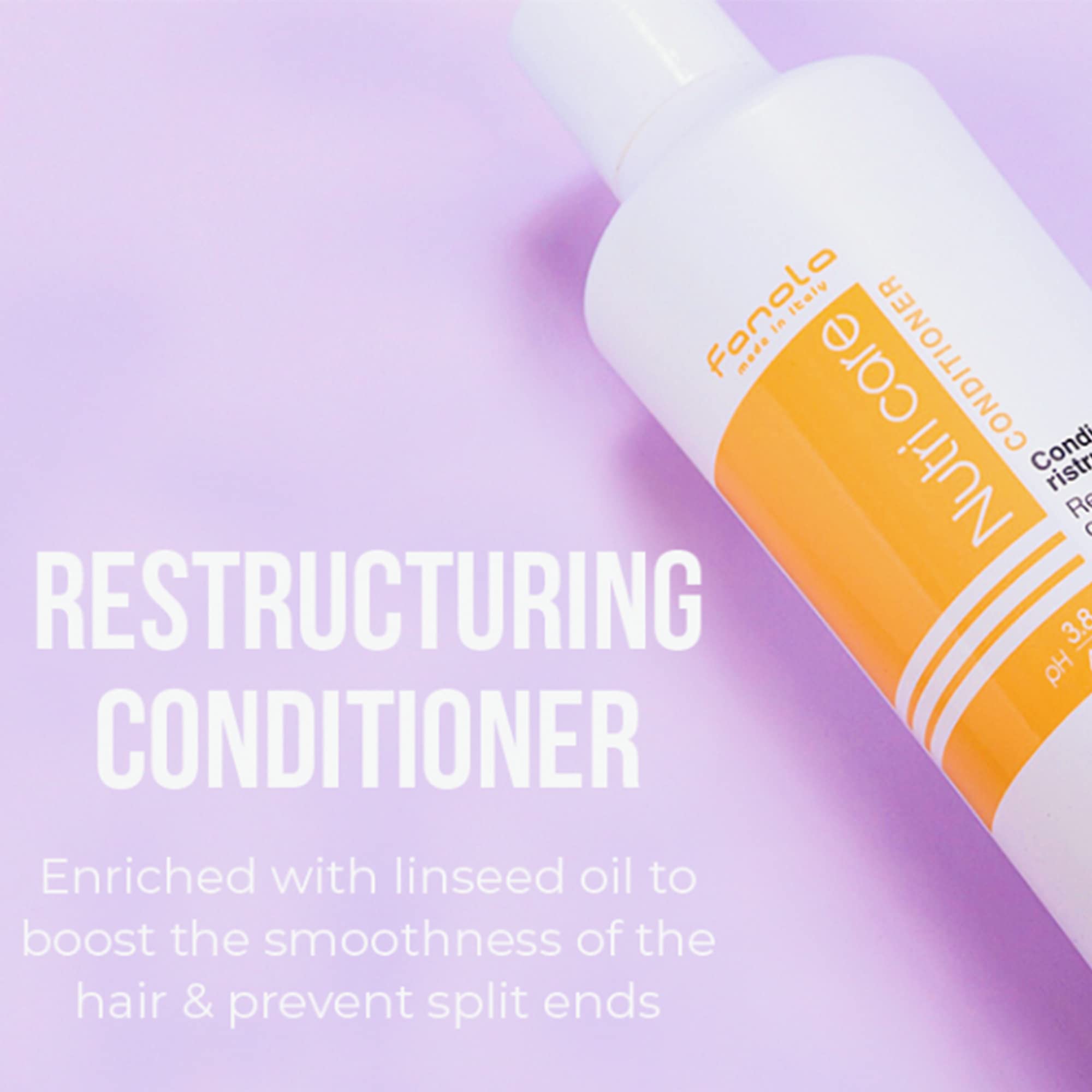 Fanola Restructuring Hair Conditioner Men Hydrating Conditioner for Dry Hair