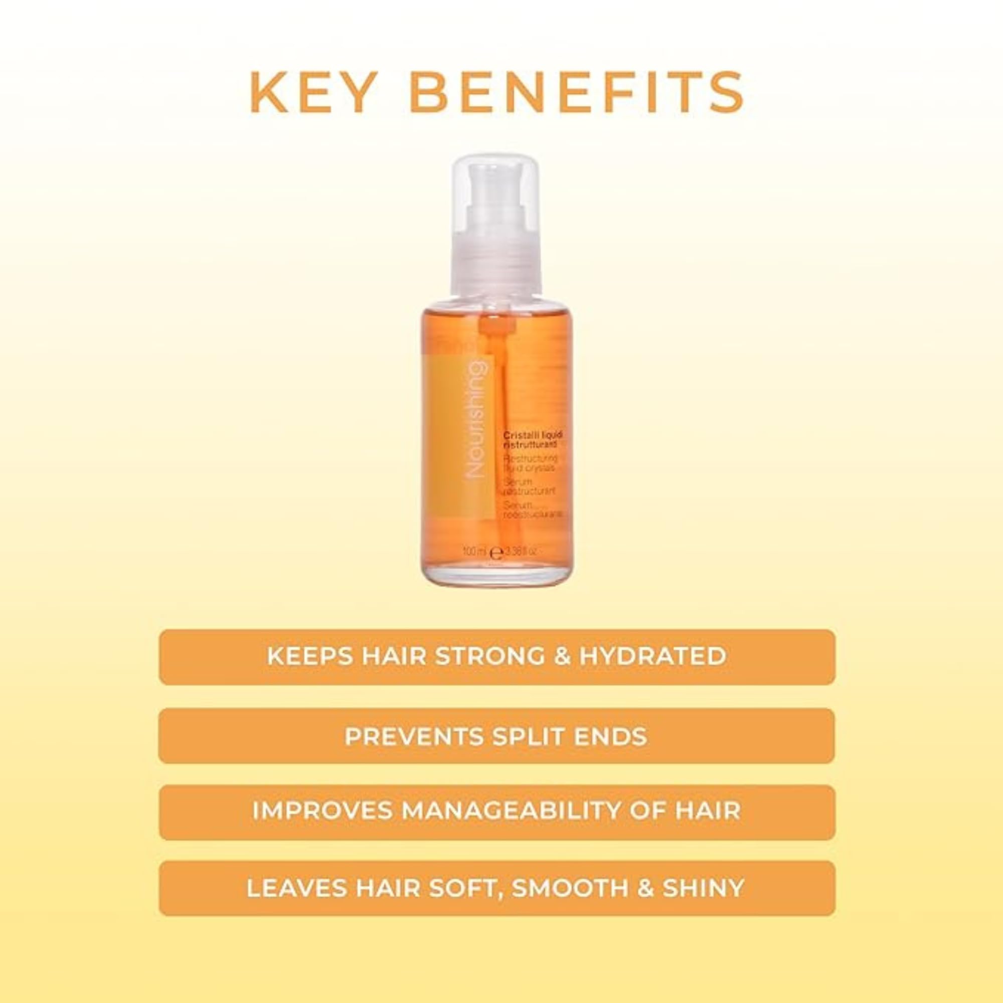 Fanola Restructuring Anti Frizz Hair Serum Liquid Crystals Hair Care Enriched - Thumbnail 2