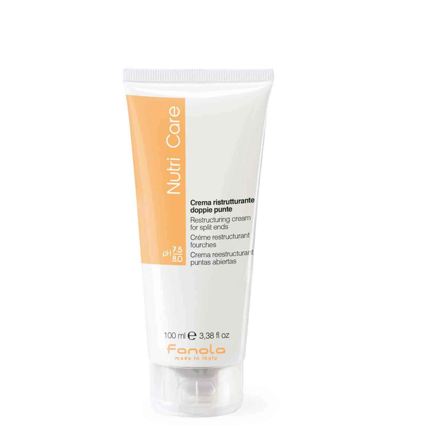 Fanola Restructuring Leave In Hair Cream for Split End Repair Anti Frizz Hair