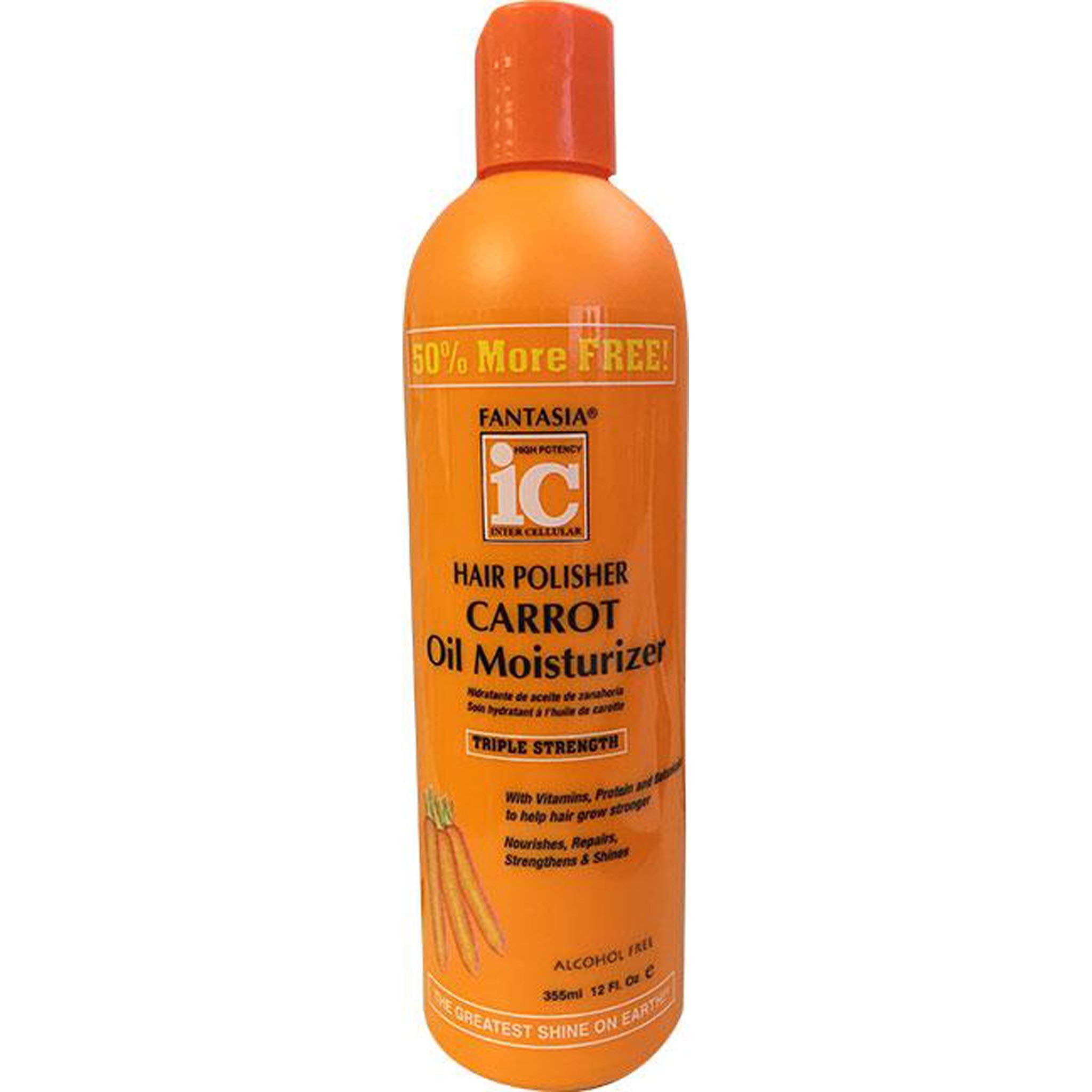 Fantasia Hair Polisher Carrot Growth Oil Moisturizer 12 oz