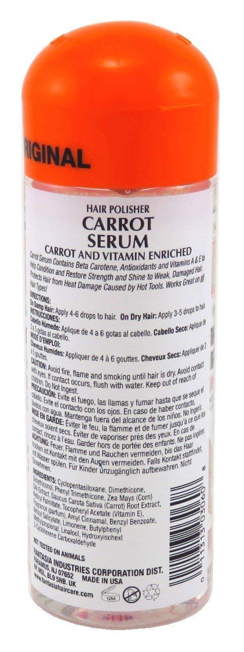 Fantasia Hair Polisher Carrot Serum Triple Strength 178 ml (6 oz) - Thumbnail 3