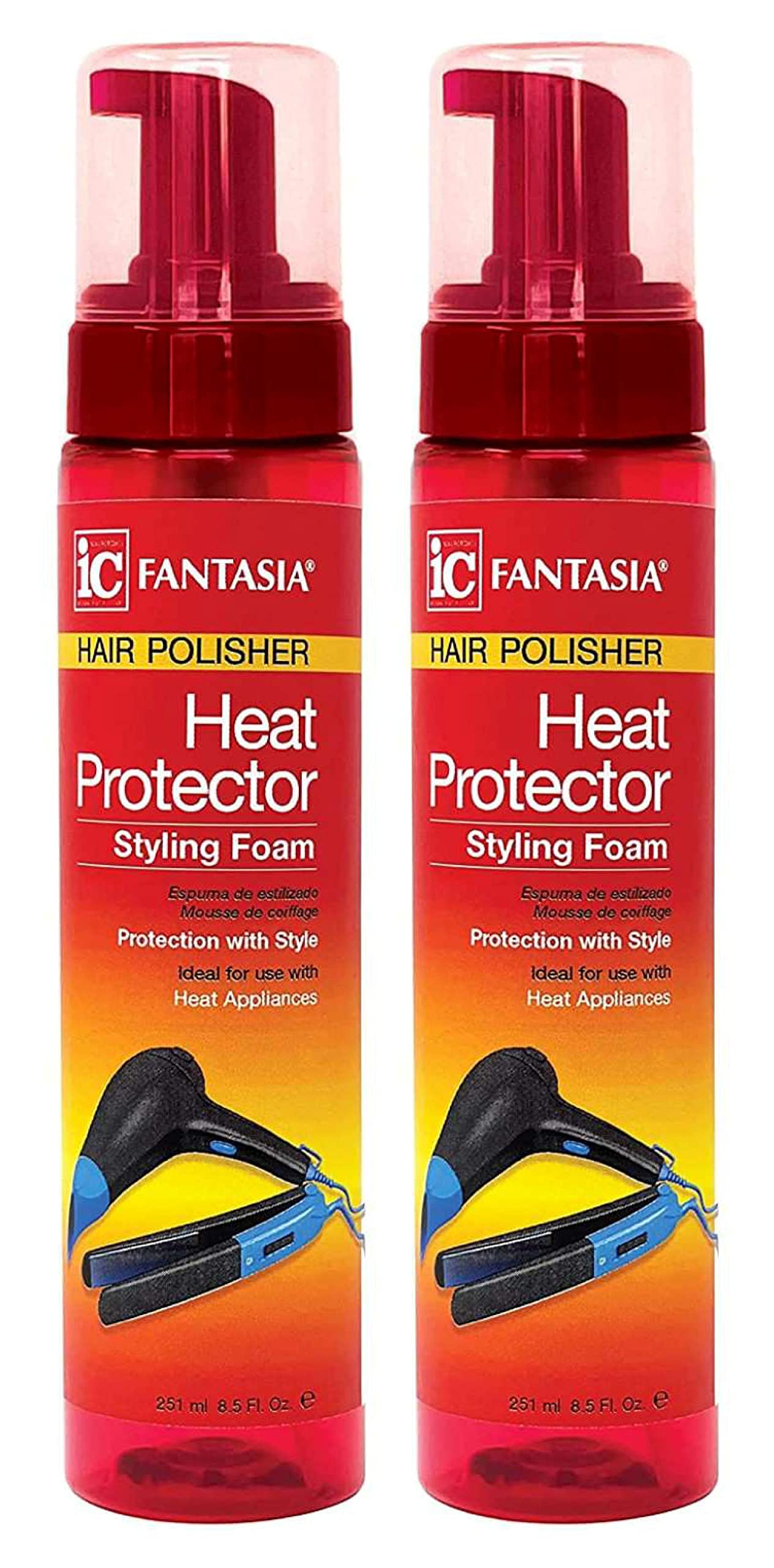 Fantasia Ic Heat Protector Styling Foam Polisher 8.5 oz