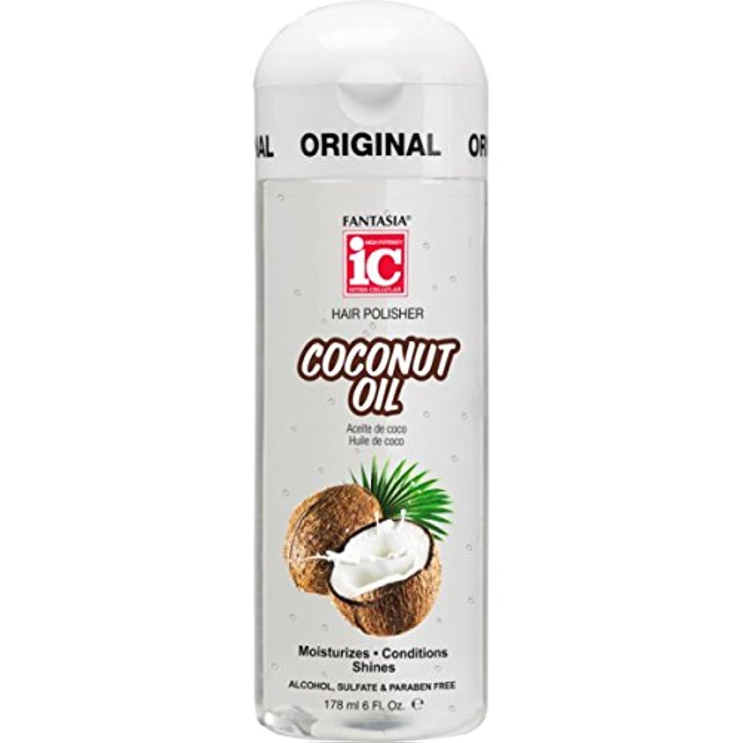Fantasia Ic Hair Polisher Coconut Oil 1 Pack. 6 oz - Thumbnail 2