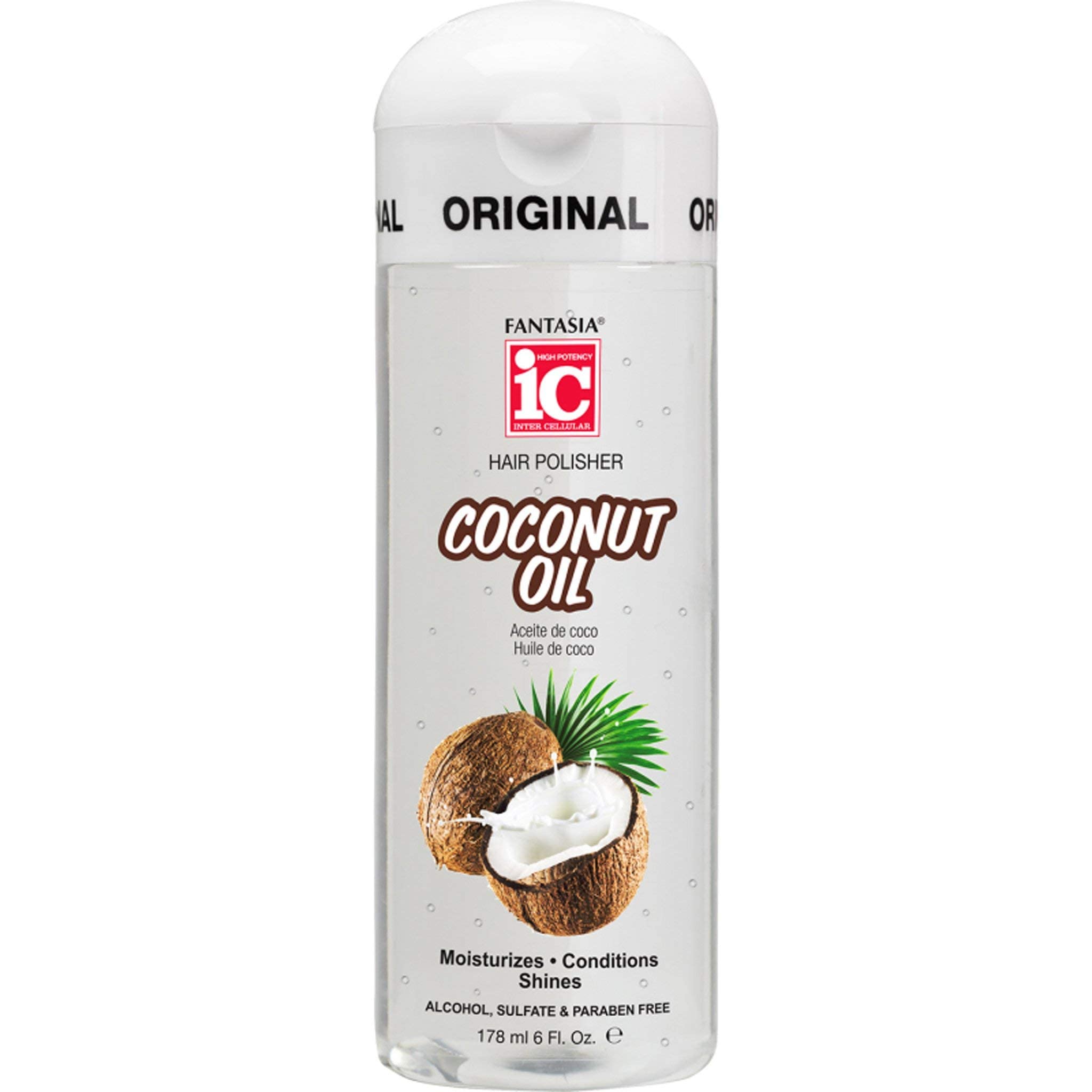 Fantasia Ic Hair Polisher Coconut Oil 1 Pack. 6 oz