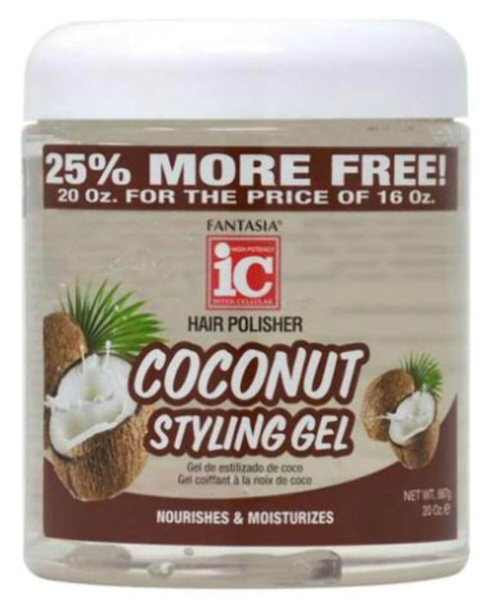 Fantasia Ic Coconut Styling Gel Nourish and Moisturize 20 oz