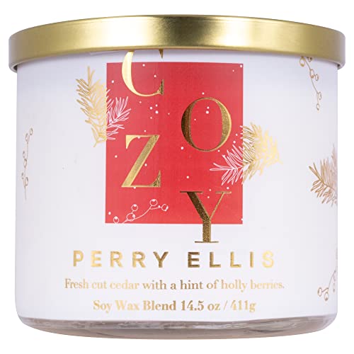 [Candles] Perry Ellis Cozy Candle 14.5 Usa 1pcs Bybox - Thumbnail 3