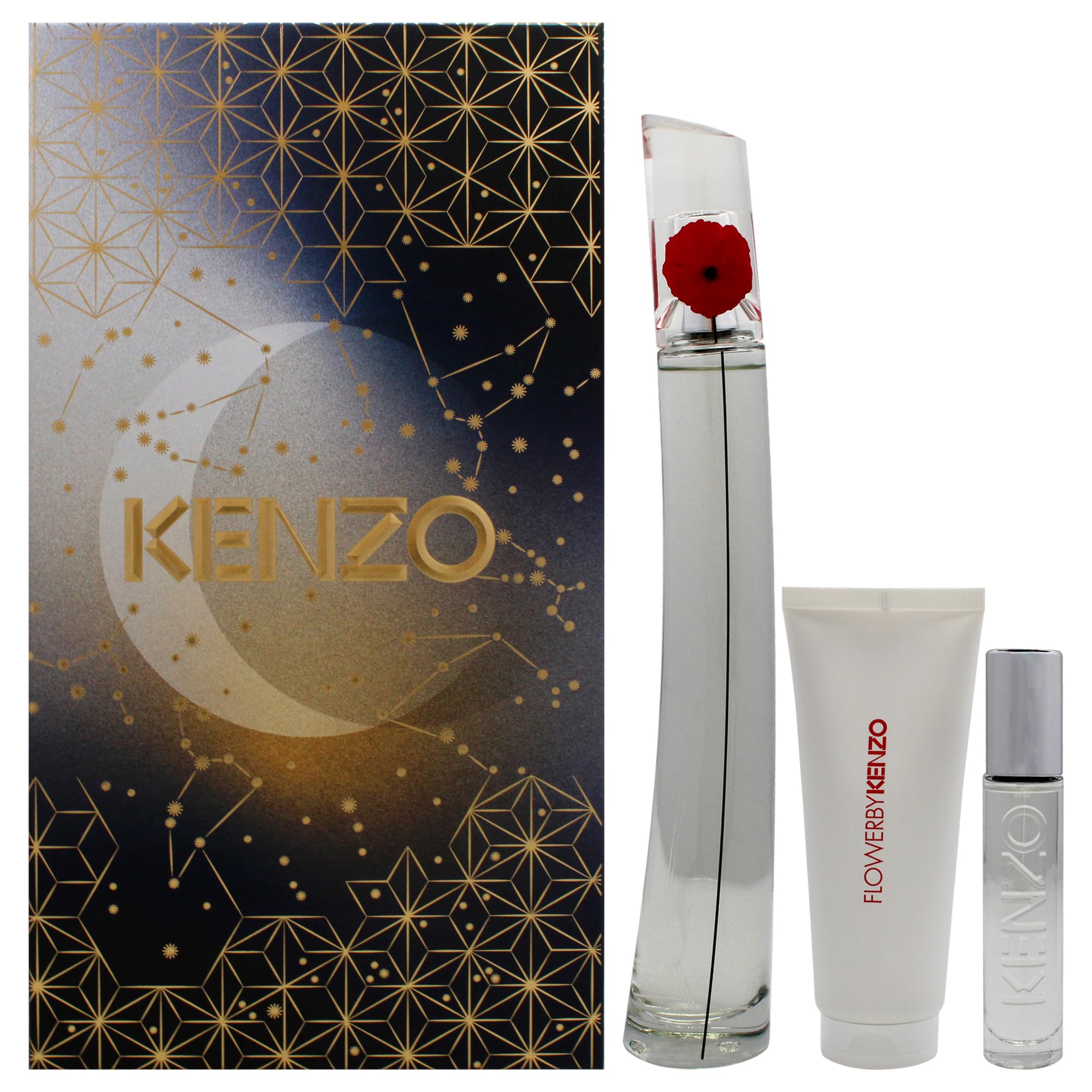 [Set] Flower By Kenzo 3 Pc Body Milk For Women EDP 3.3 oz