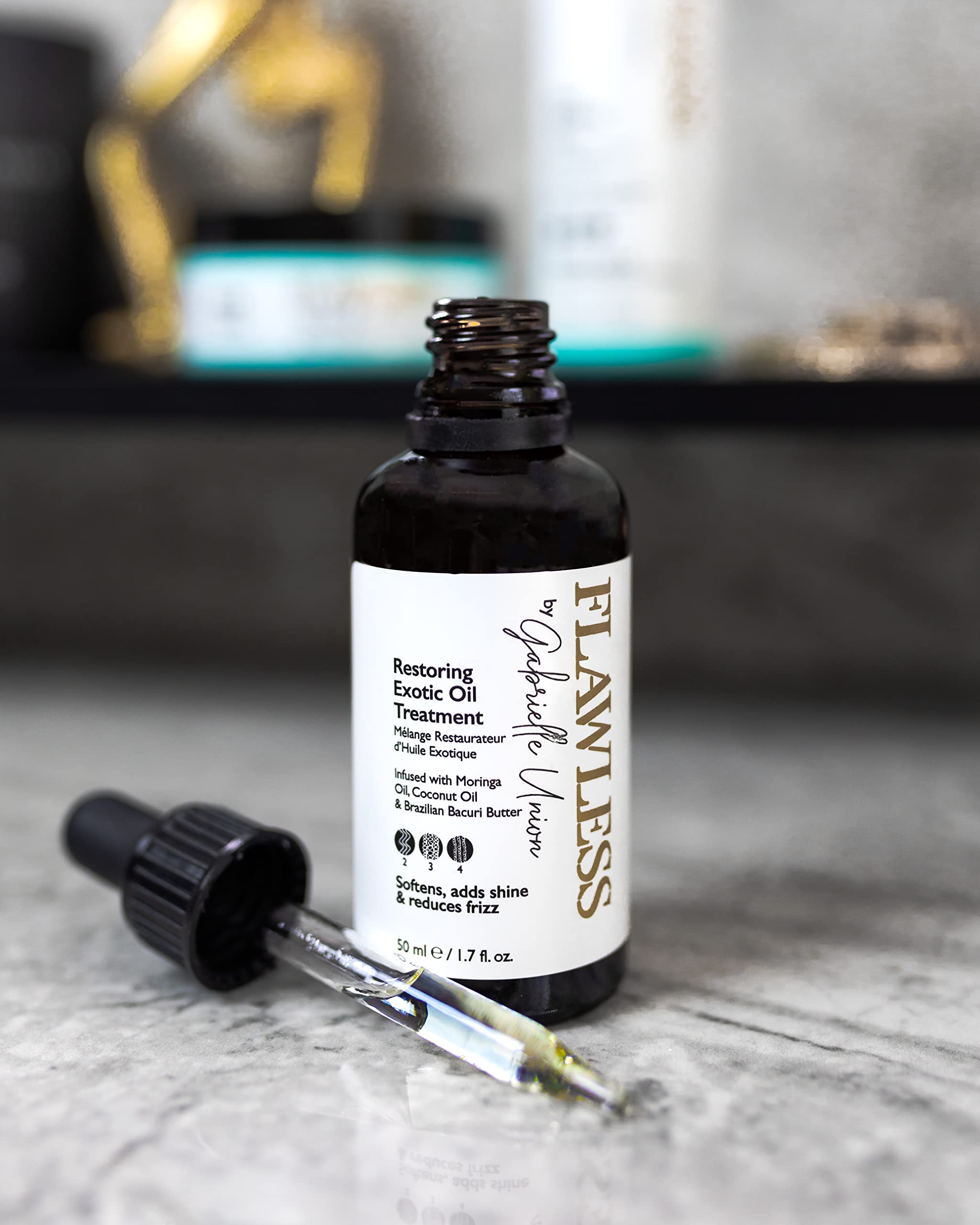 Flawless By Gabrielle Union Restoring Exotic Oil Treatment for Natural Coily - Thumbnail 2