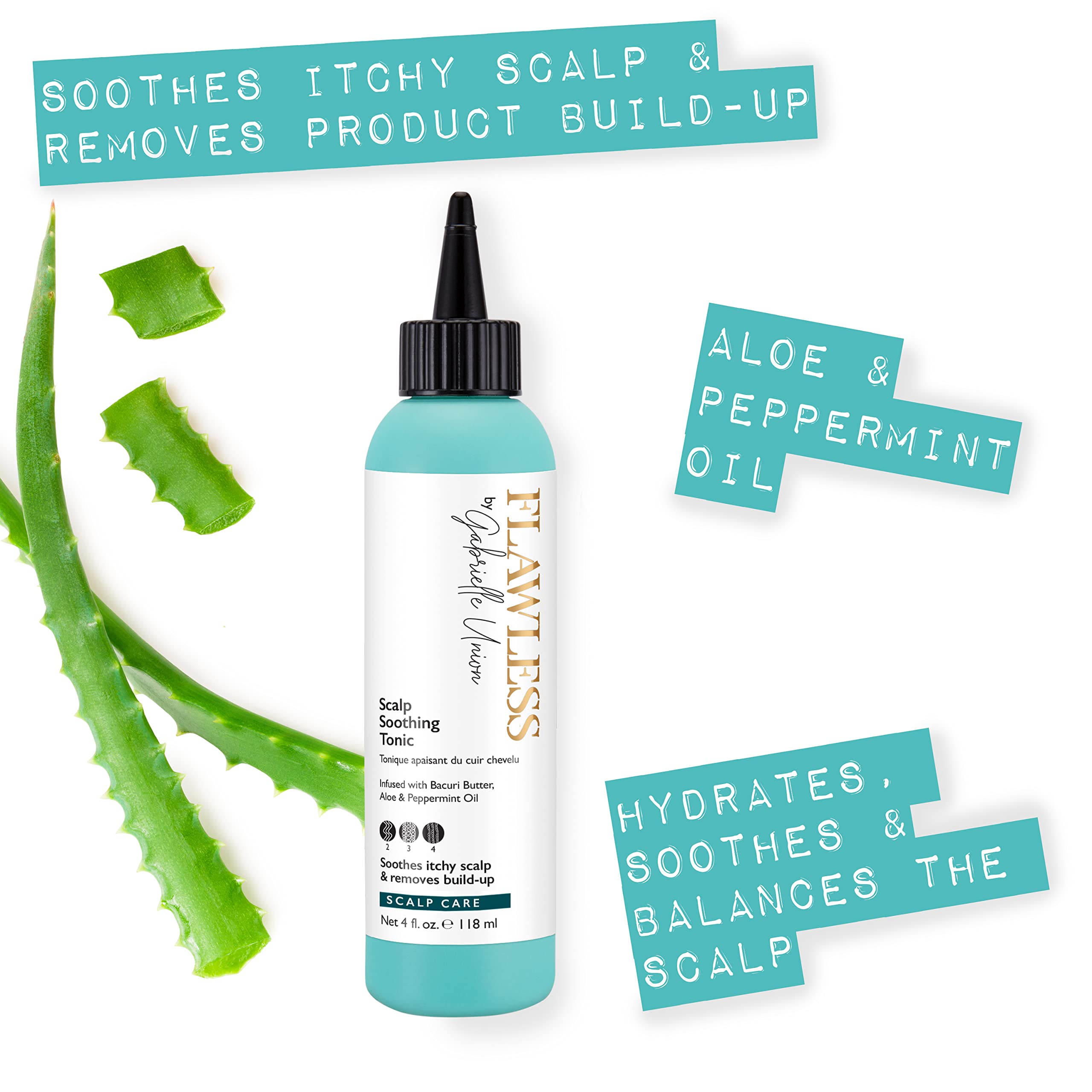 Flawless By Gabrielle Union Scalp Soothing Tonic Hair Treatment for Textured