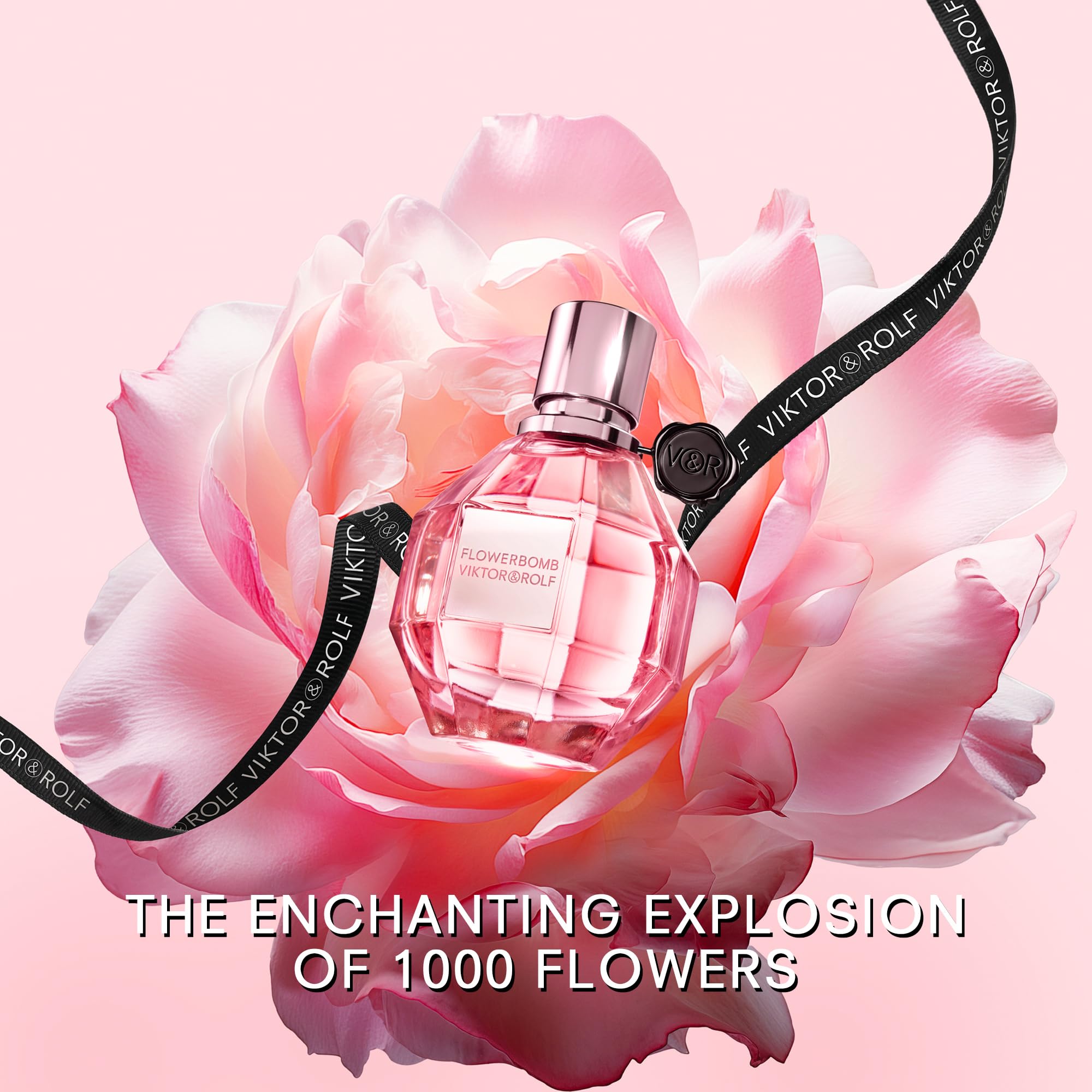 Viktor Rolf Flowerbomb Floral Woody With Notes of Vanilla Jasmine Rose 3.4 Fl - Thumbnail 3