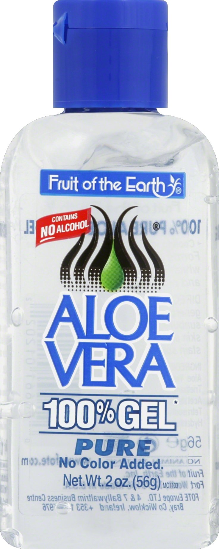 Fruit of the Earth 100% Aloevera . Gel 2 oz