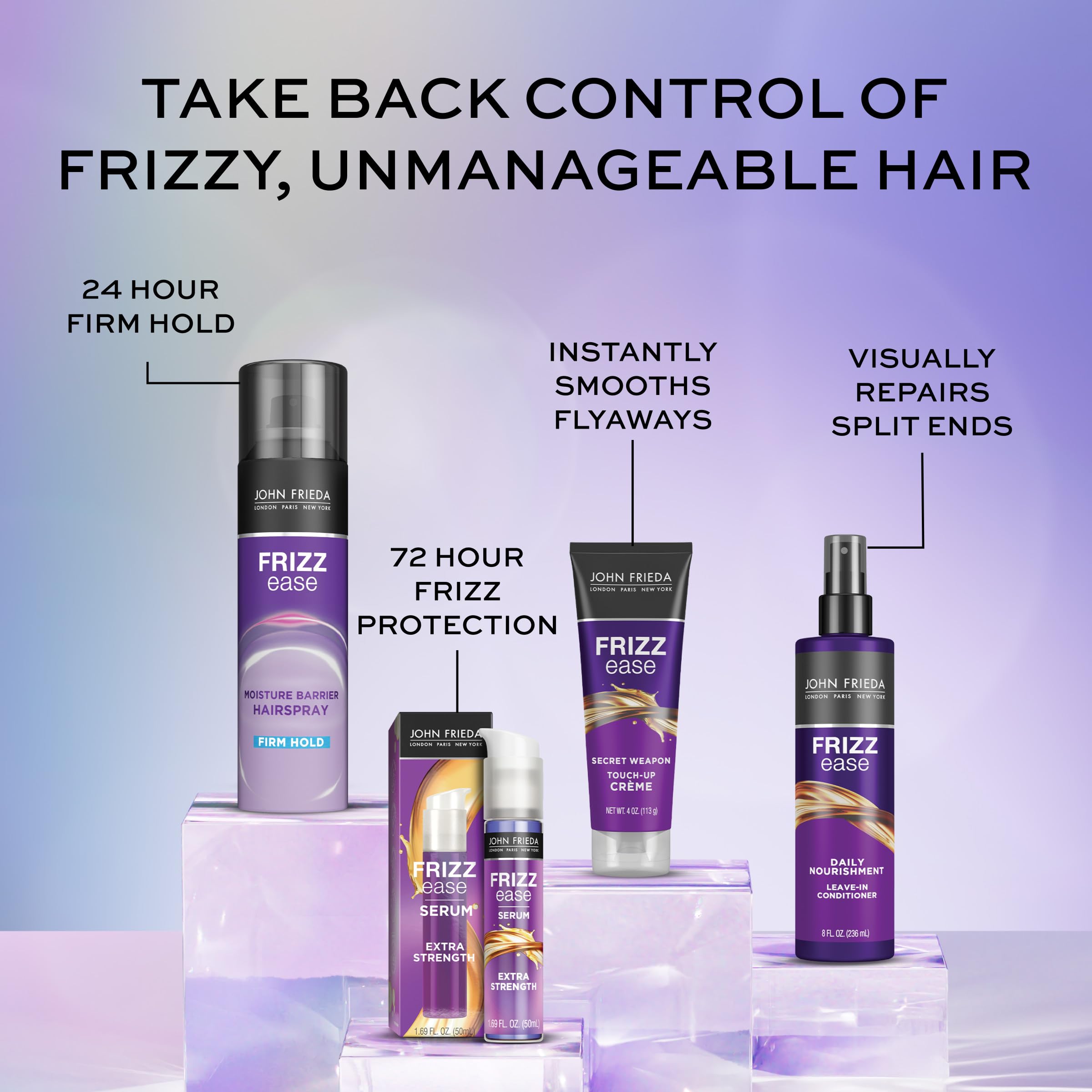 John Frieda Frizz Ease Secret Weapon Touch Up Crème Anti Frizz Styling Cream - Thumbnail 3