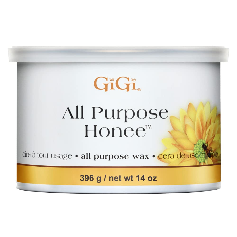 Gigi All Purpose Honee Hair Removal Soft Wax for All Skin and Hair Types 14 oz