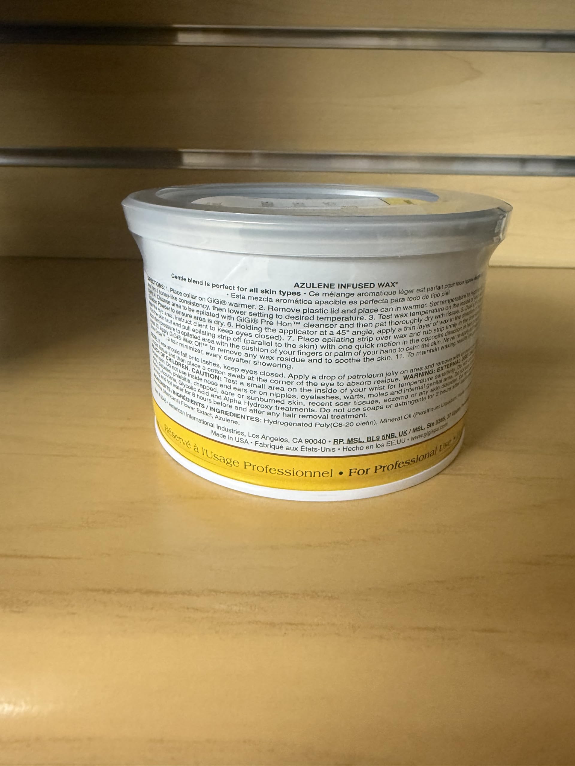 Gigi Azulene Soft Wax for Hair Removal Soothing Full Body Wax for Normal Skin 1